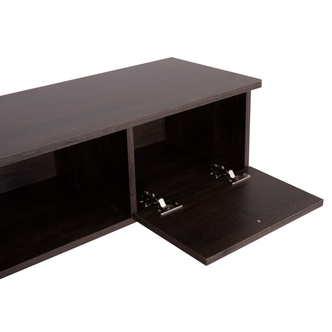 TV FURNITURE IREN HM2481.02 MELAMINE IN WALNUT-BLACK 120x32,5-34x41Hcm. [8]