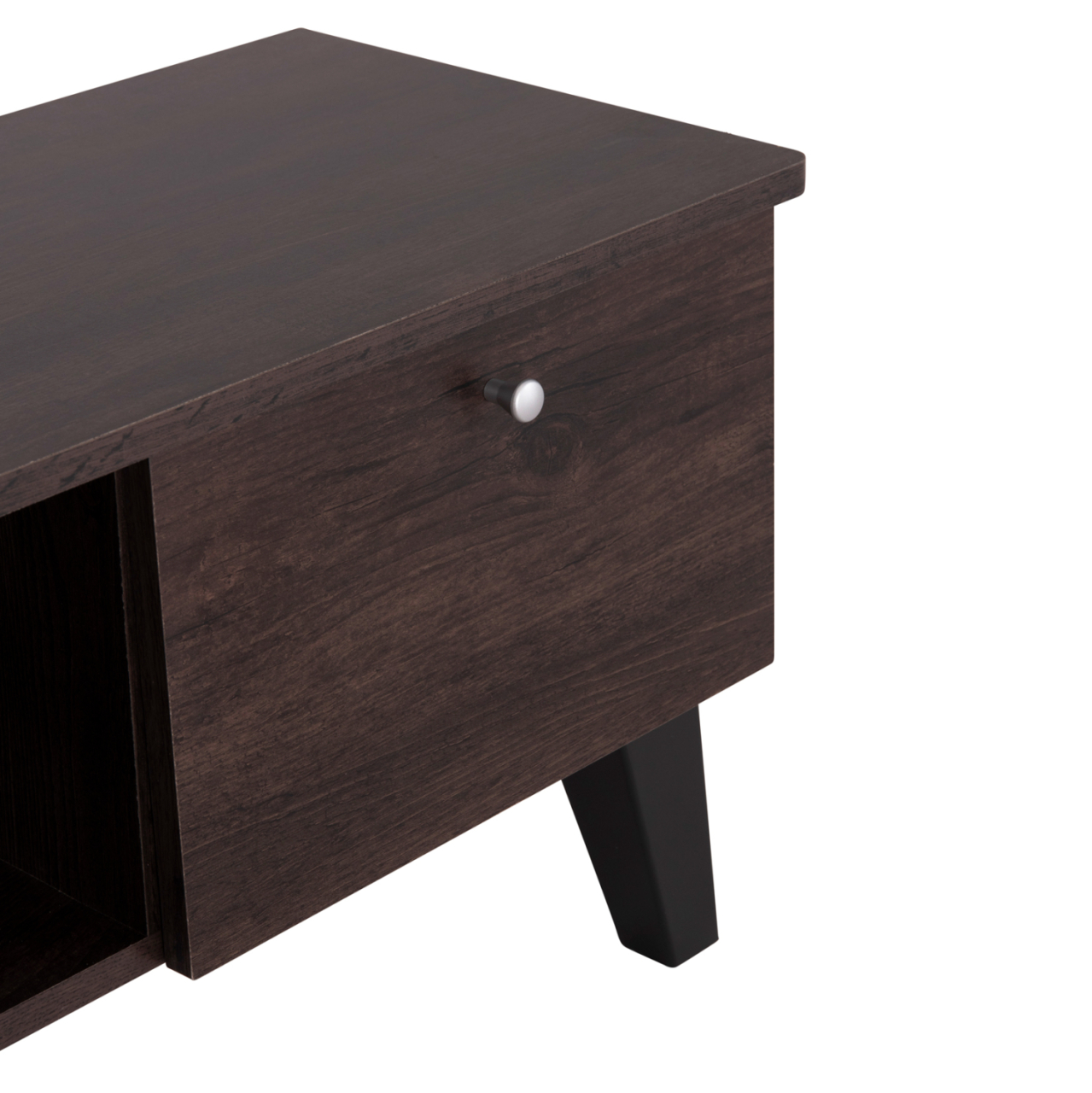 TV FURNITURE IREN HM2481.02 MELAMINE IN WALNUT-BLACK 120x32,5-34x41Hcm. [9]