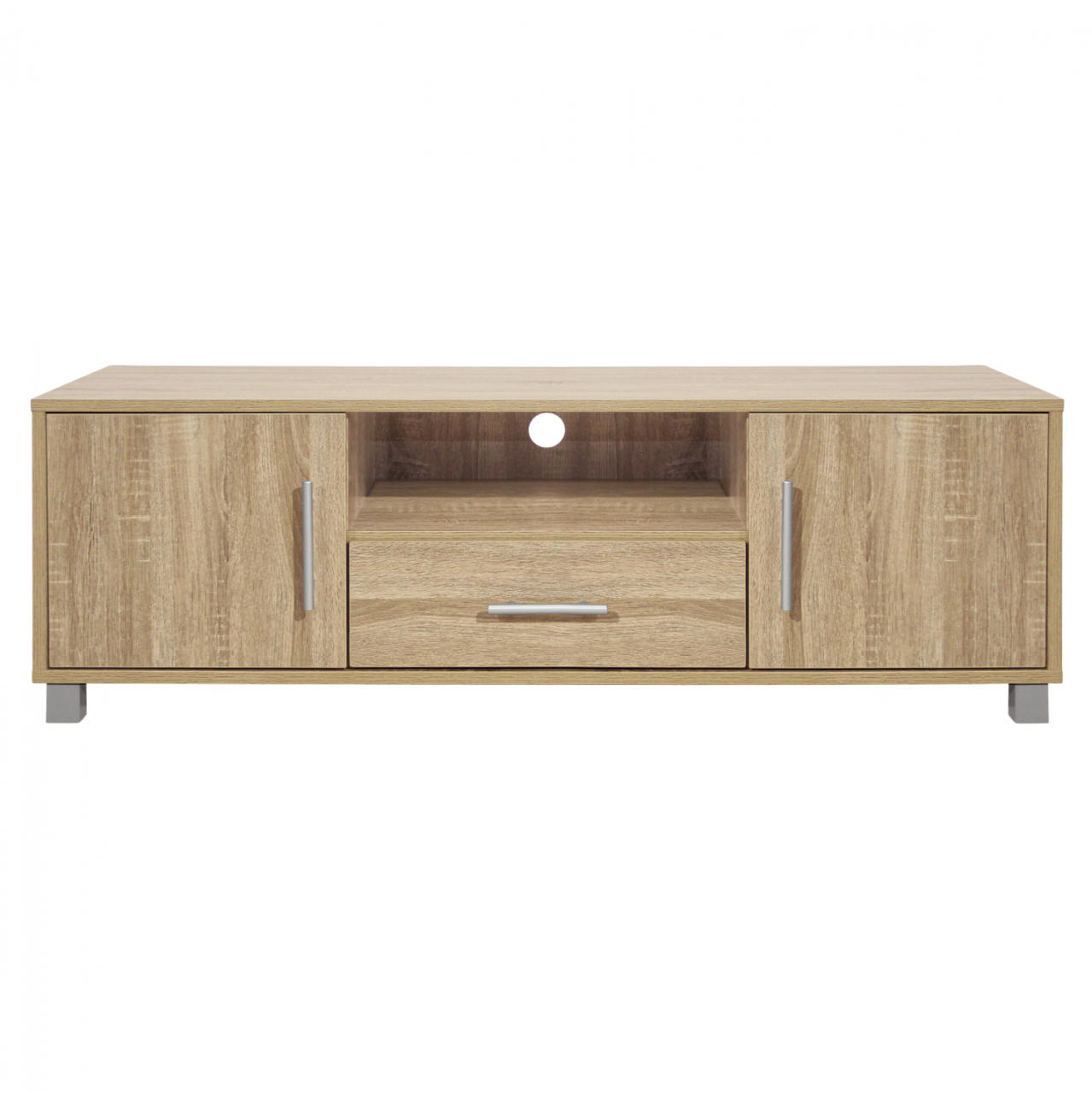 TV FURNITURE MACIE HM2203.02 MELAMINE IN SONAMA 120x40x39Hcm. [3]