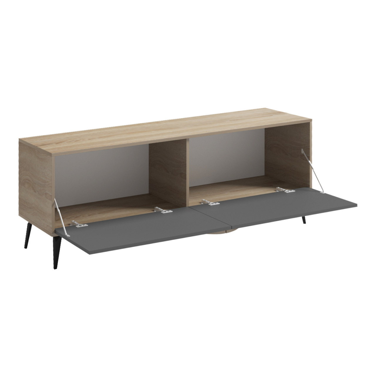 TV FURNITURE SAVORE HM18369.13 MELAMINE IN SONAMA/GREY 140Χ35.5Χ51Hcm. [4]