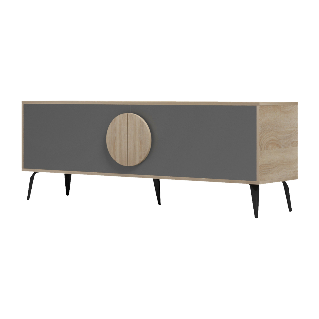 TV FURNITURE SAVORE HM18369.13 MELAMINE IN SONAMA/GREY 140Χ35.5Χ51Hcm. [5]