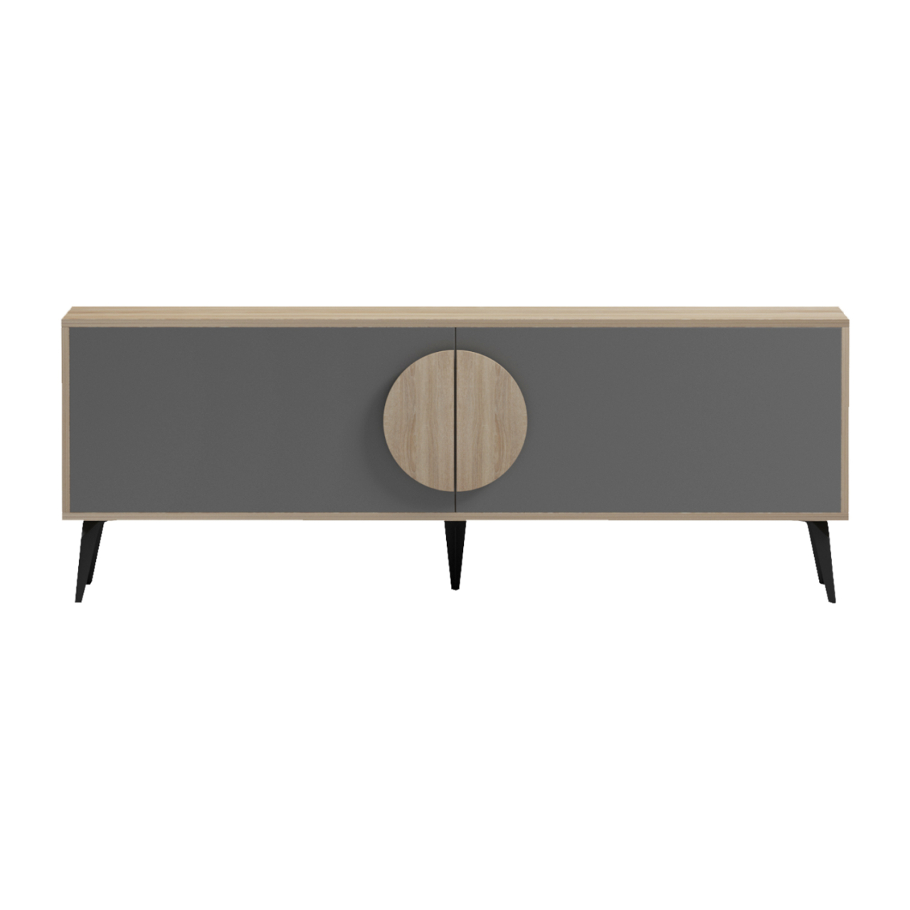 TV FURNITURE SAVORE HM18369.13 MELAMINE IN SONAMA/GREY 140Χ35.5Χ51Hcm. [3]