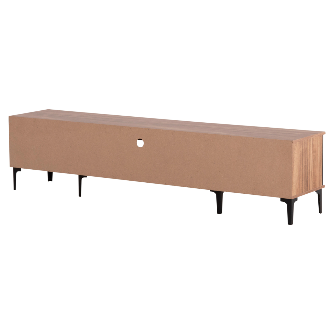 TV FURNITURE SERIES HARRY HM18008.01 MELAMINE IN NATURAL WOOD COLOR AND BLACK 200x40x47,5Hcm. [4]