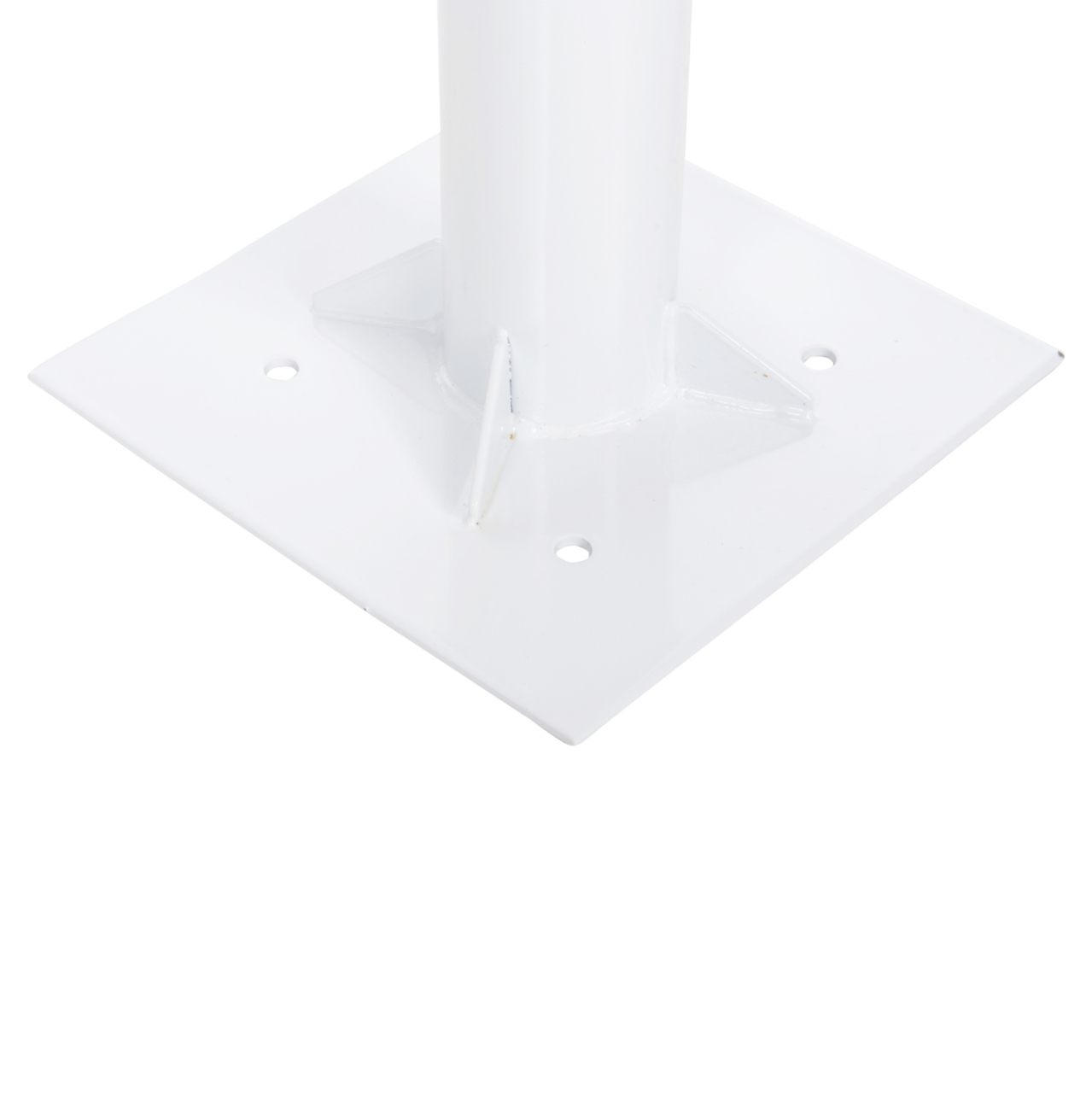 UMBRELLA BASE Φ60mm x 51Hcm.METAL GROUND BOLT FOR POLE UP TO Φ60mm FB96011 WHITE [7]