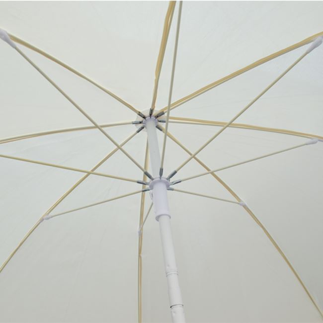 Umbrella for the beach Fiberglass Rays 2m HM6015.01 White [2]