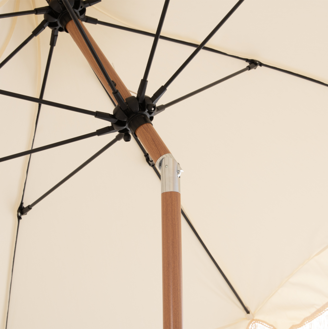 UMBRELLA LADIN HM6550 HEAT TRANSFER STEEL--ECRU SHADE Φ270x270Hcm. [8]