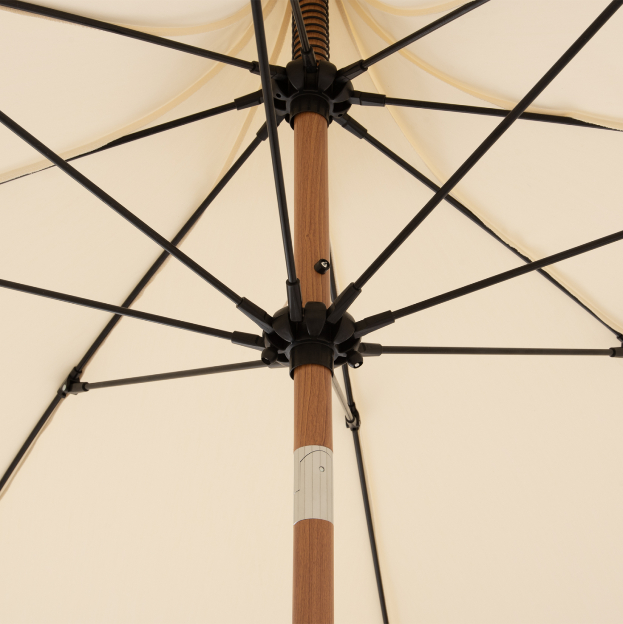 UMBRELLA LADIN HM6550 HEAT TRANSFER STEEL--ECRU SHADE Φ270x270Hcm. [6]