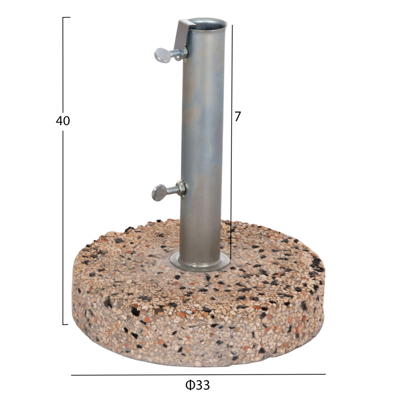 Umbrella's Base with Mosaic 15Kg HM5476.15 with tube diameter 52mm [2]
