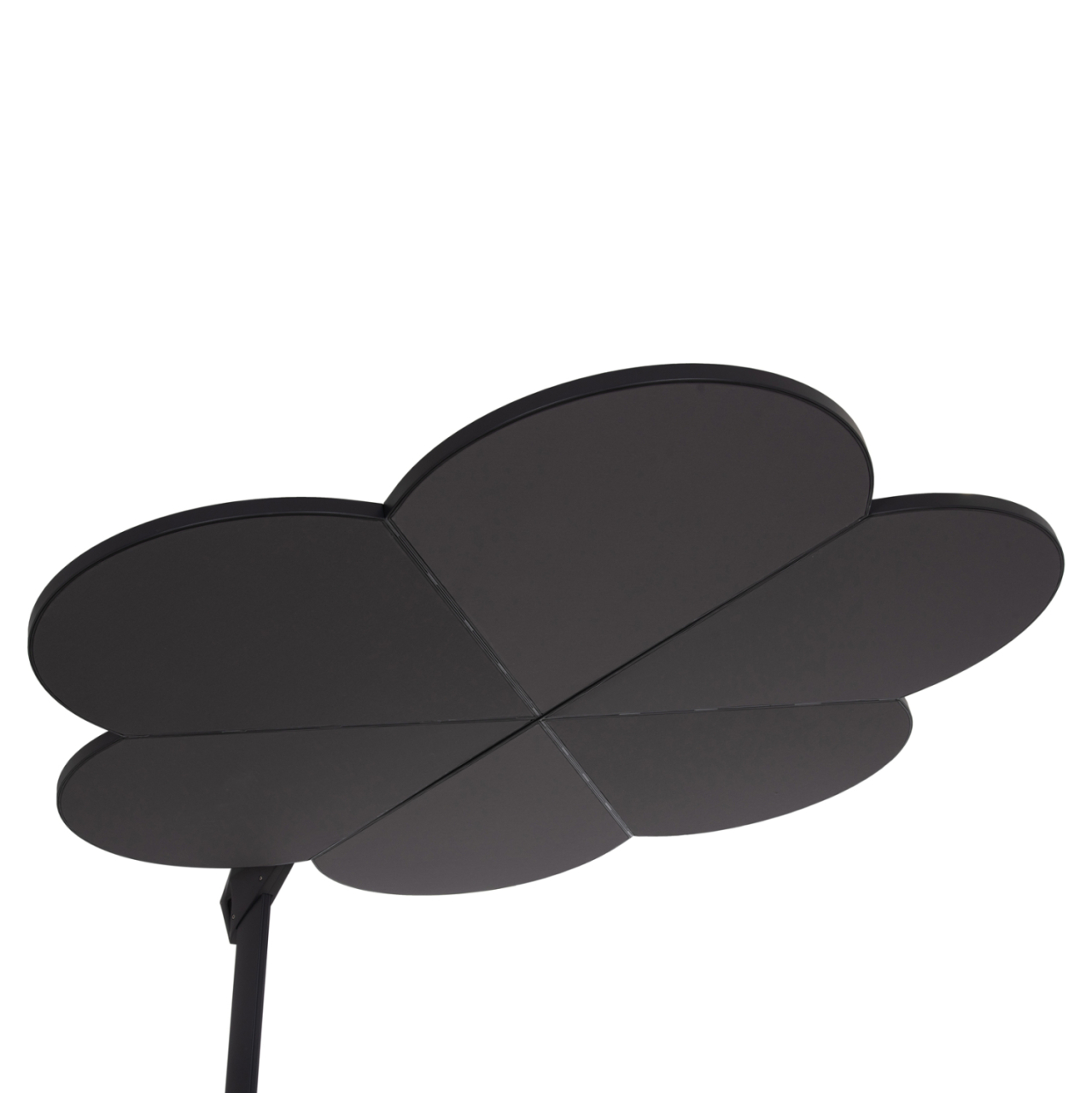 UMBRELLA WITH GROUND BASE SERIES CANNOPY (flower) HM21286.01 ALUMINUM and GRANITE--PENCIL GREY COLOR 2.38x2.2m [6]