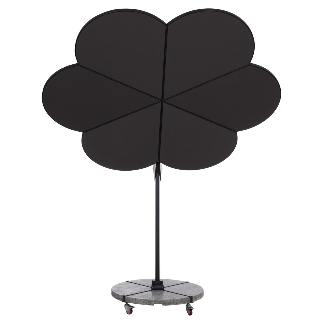 UMBRELLA WITH GROUND BASE SERIES CANNOPY (flower) HM21286.01 ALUMINUM and GRANITE--PENCIL GREY COLOR 2.38x2.2m [3]