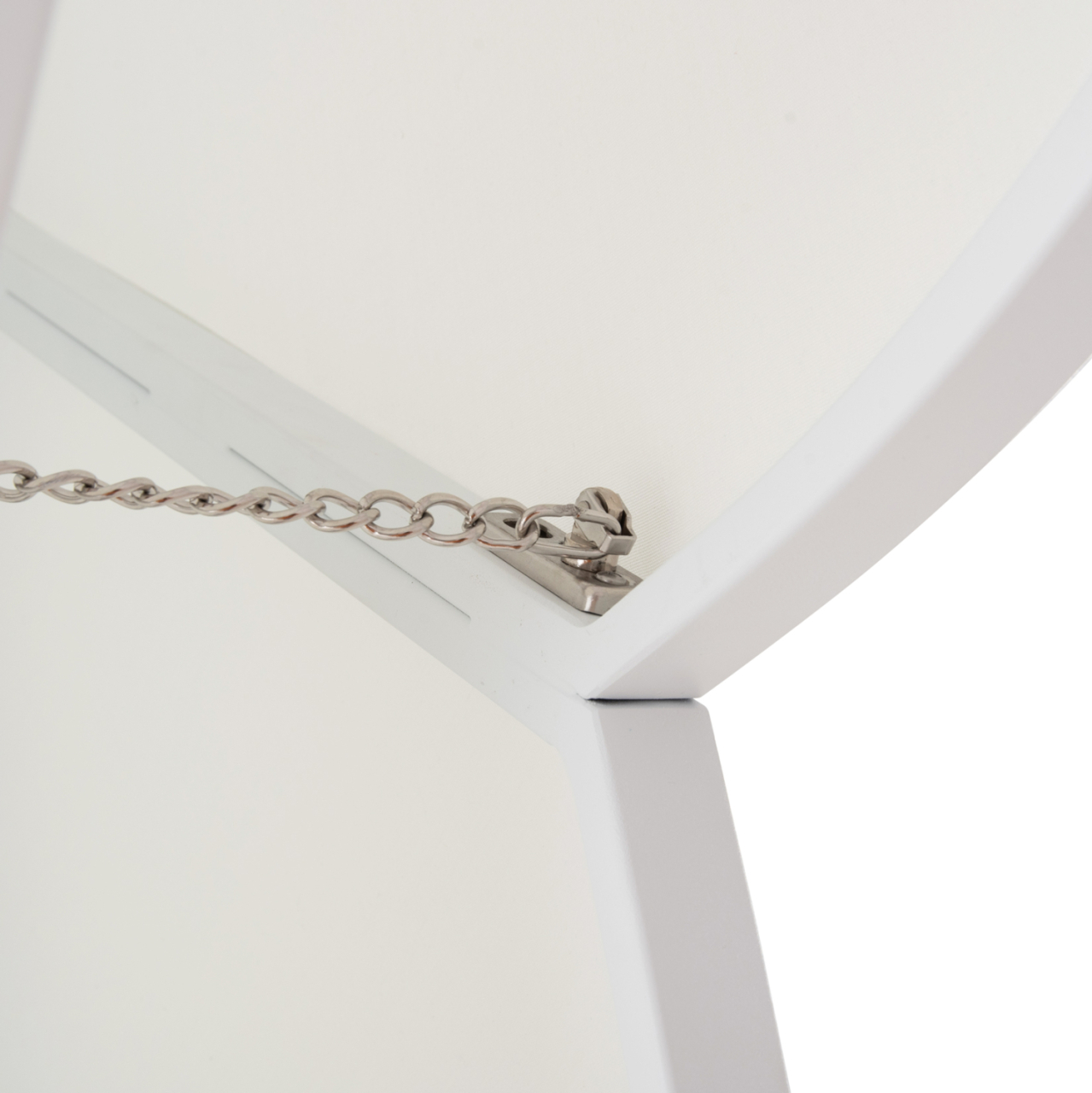 UMBRELLA WITH GROUND BASE SERIES CANNOPY (flower) HM21286.02 ALUMINUM and GRANITE--WHITE COLOR 2.38x2.2m [9]