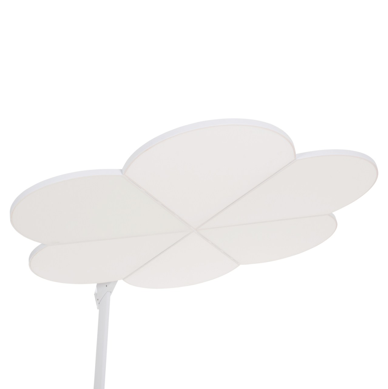 UMBRELLA WITH GROUND BASE SERIES CANNOPY (flower) HM21286.02 ALUMINUM and GRANITE--WHITE COLOR 2.38x2.2m [6]