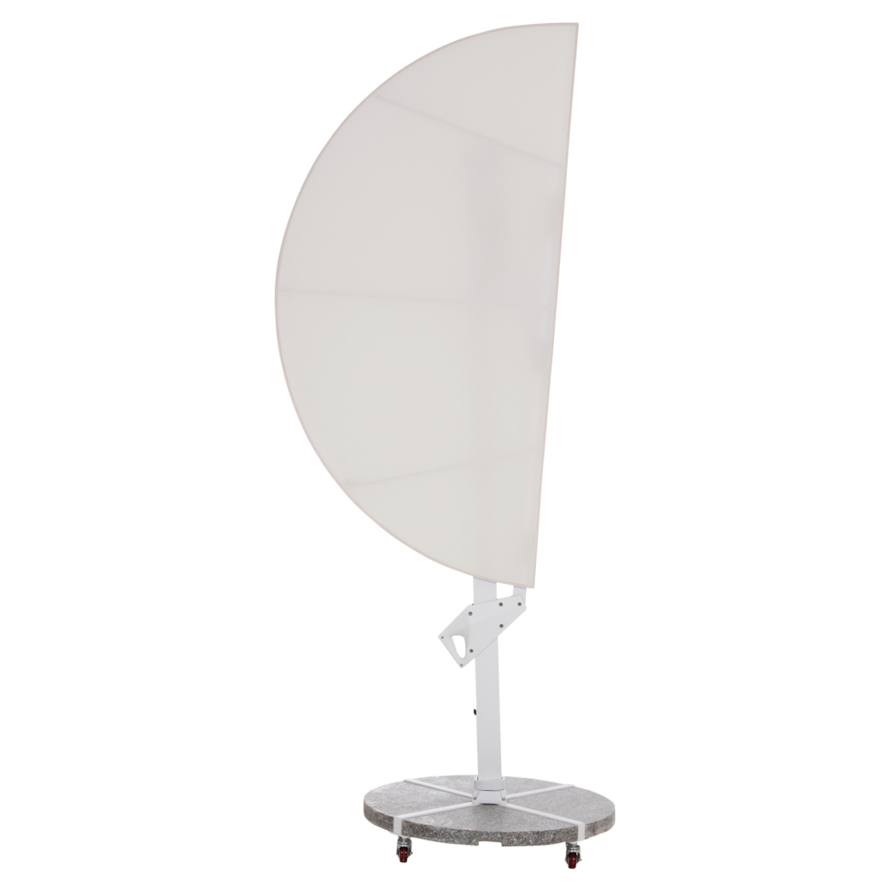 UMBRELLA WITH GROUND BASE SERIES CANNOPY HM21285.02 ALUMINUM and GRANITE--WHITE COLOR Φ2.2m [4]