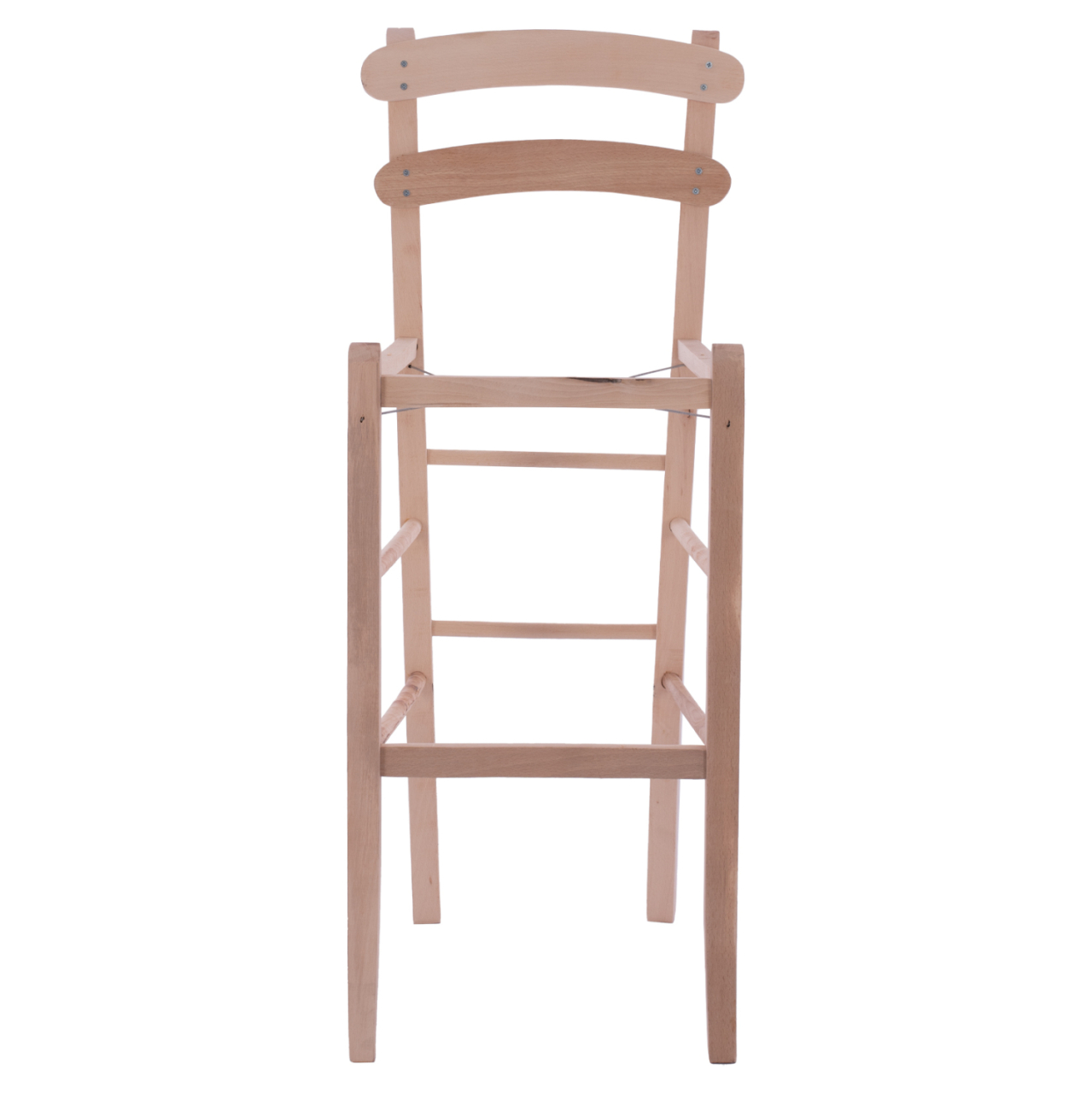 UNPAINTED WOODEN BAR STOOL HM5579.04, NO ARMS, HIGH [3]