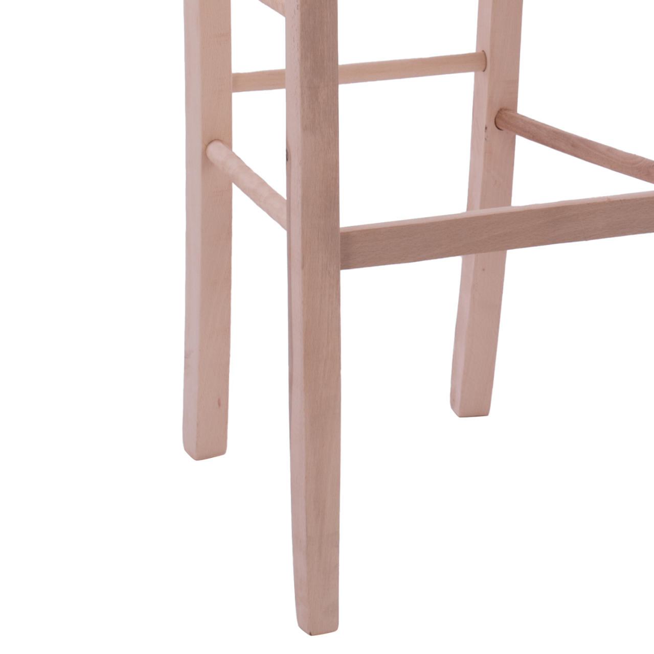 UNPAINTED WOODEN BAR STOOL HM5579.04, NO ARMS, HIGH [5]