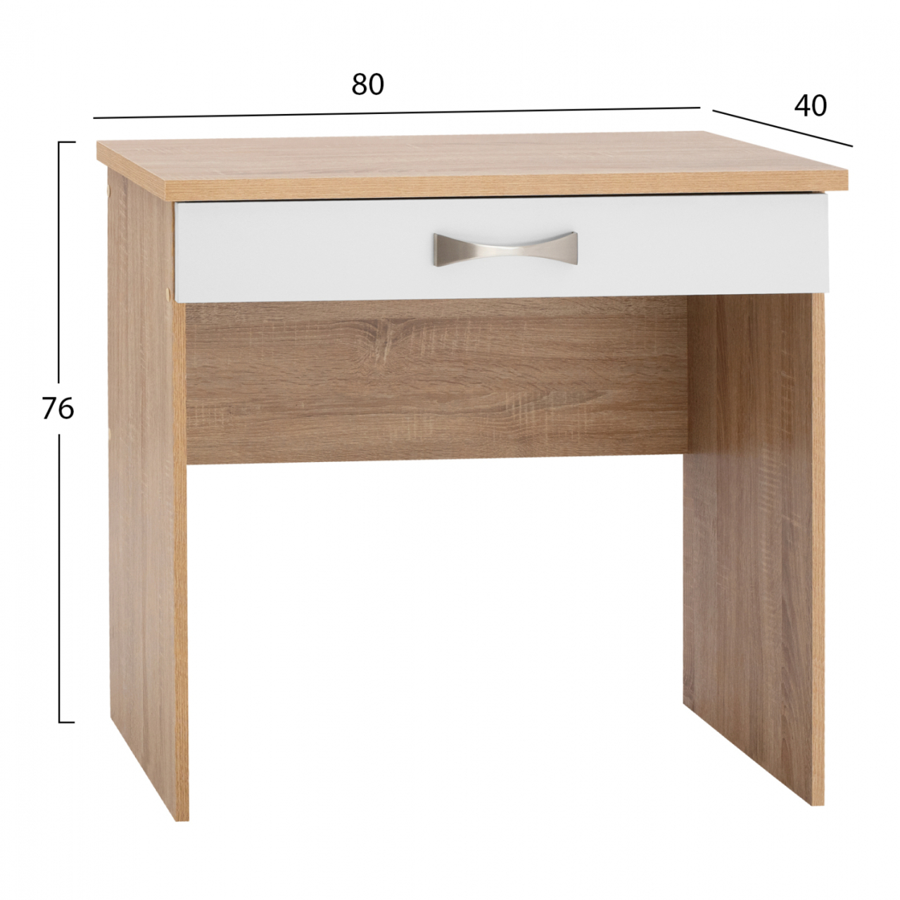 VANITY HM313.06 WITH 1 DRAWER IN SONAMA-WHITE 80x40x76cm. [2]