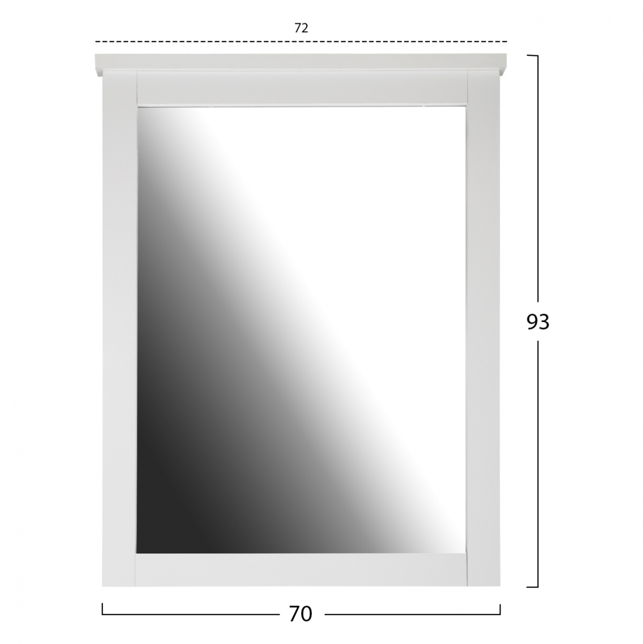 VANITY MIRROR HM314.05 ΛΕΥΚΟΣ 72X93 cm. [2]