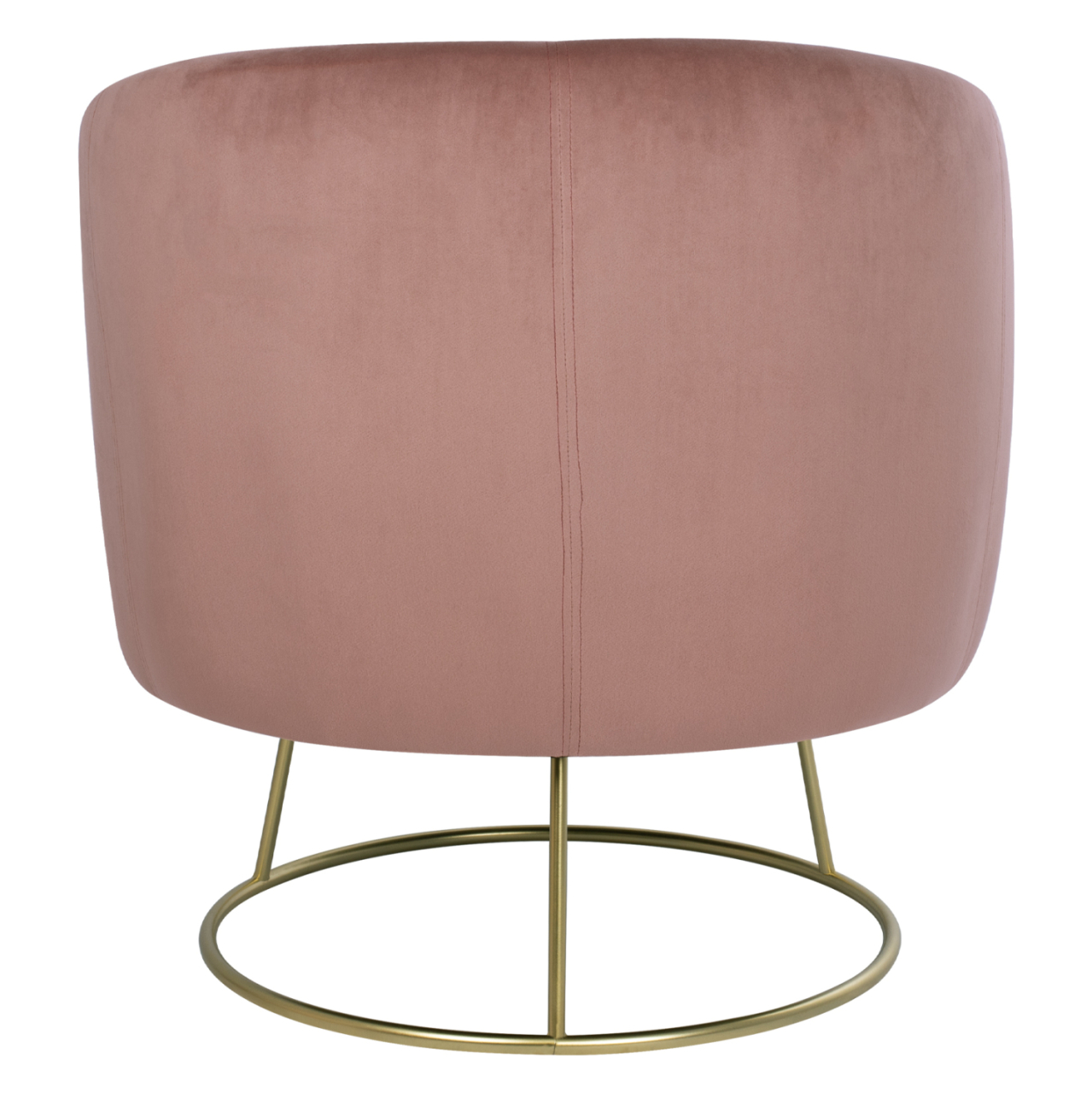 VELVET ARMCHAIR ARIEN HM8403.02 DUSTY PINK, GOLDEN BASE 80x75x82cm [6]