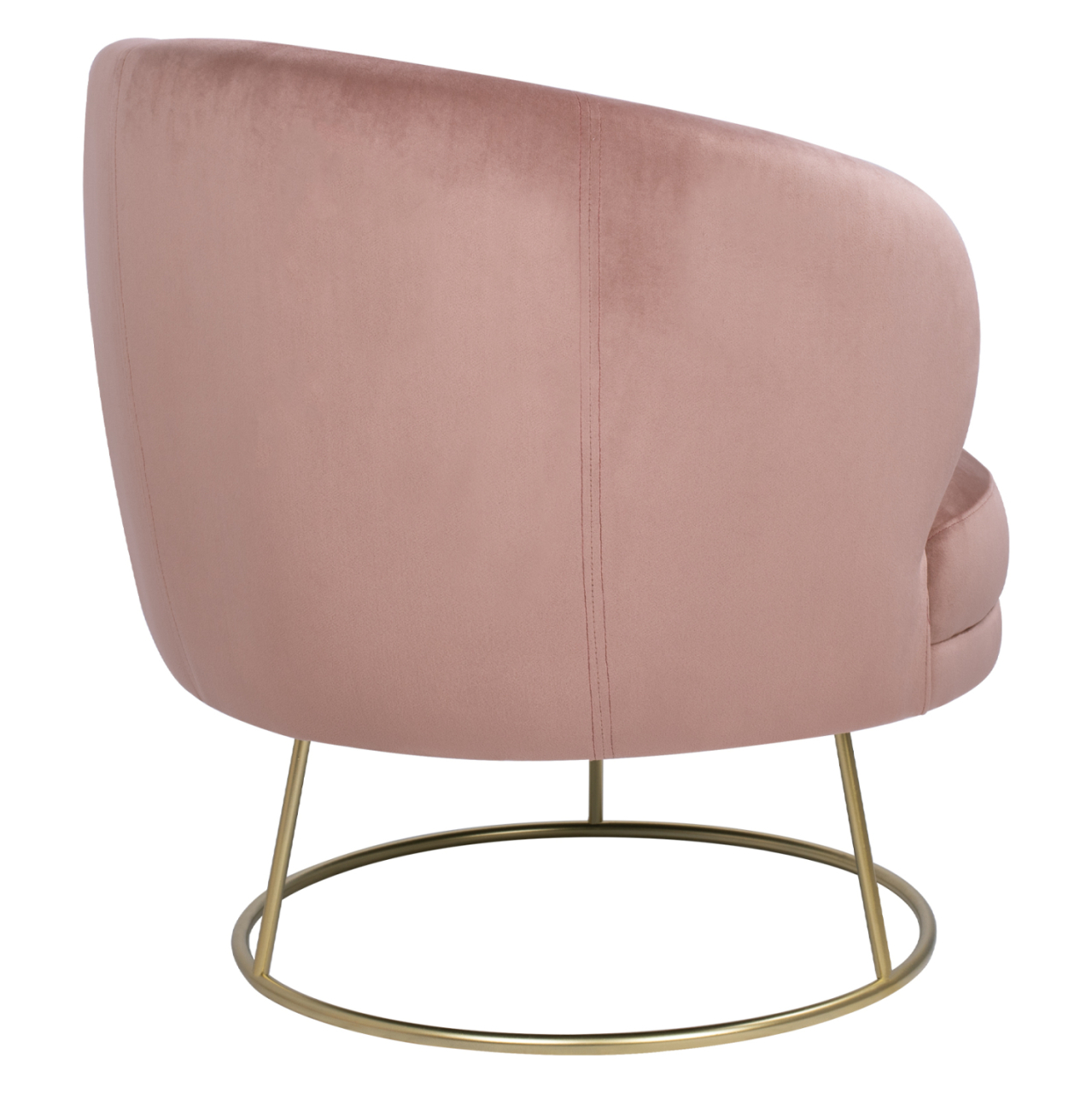 VELVET ARMCHAIR ARIEN HM8403.02 DUSTY PINK, GOLDEN BASE 80x75x82cm [5]