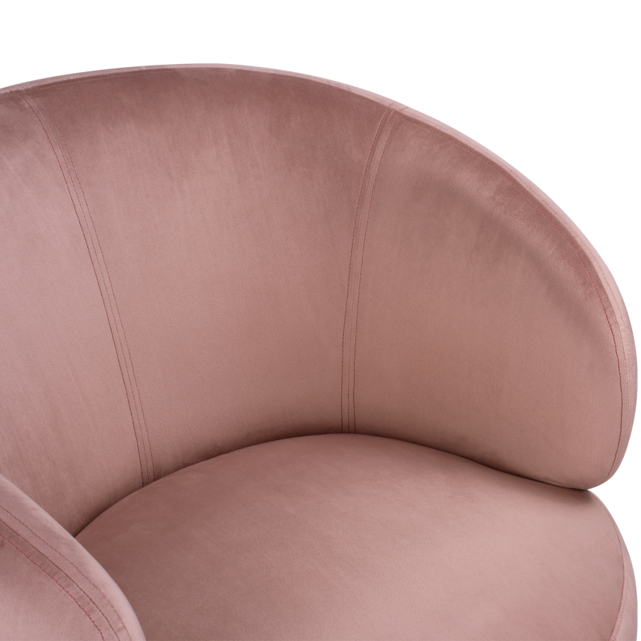 VELVET ARMCHAIR ARIEN HM8403.02 DUSTY PINK, GOLDEN BASE 80x75x82cm [7]