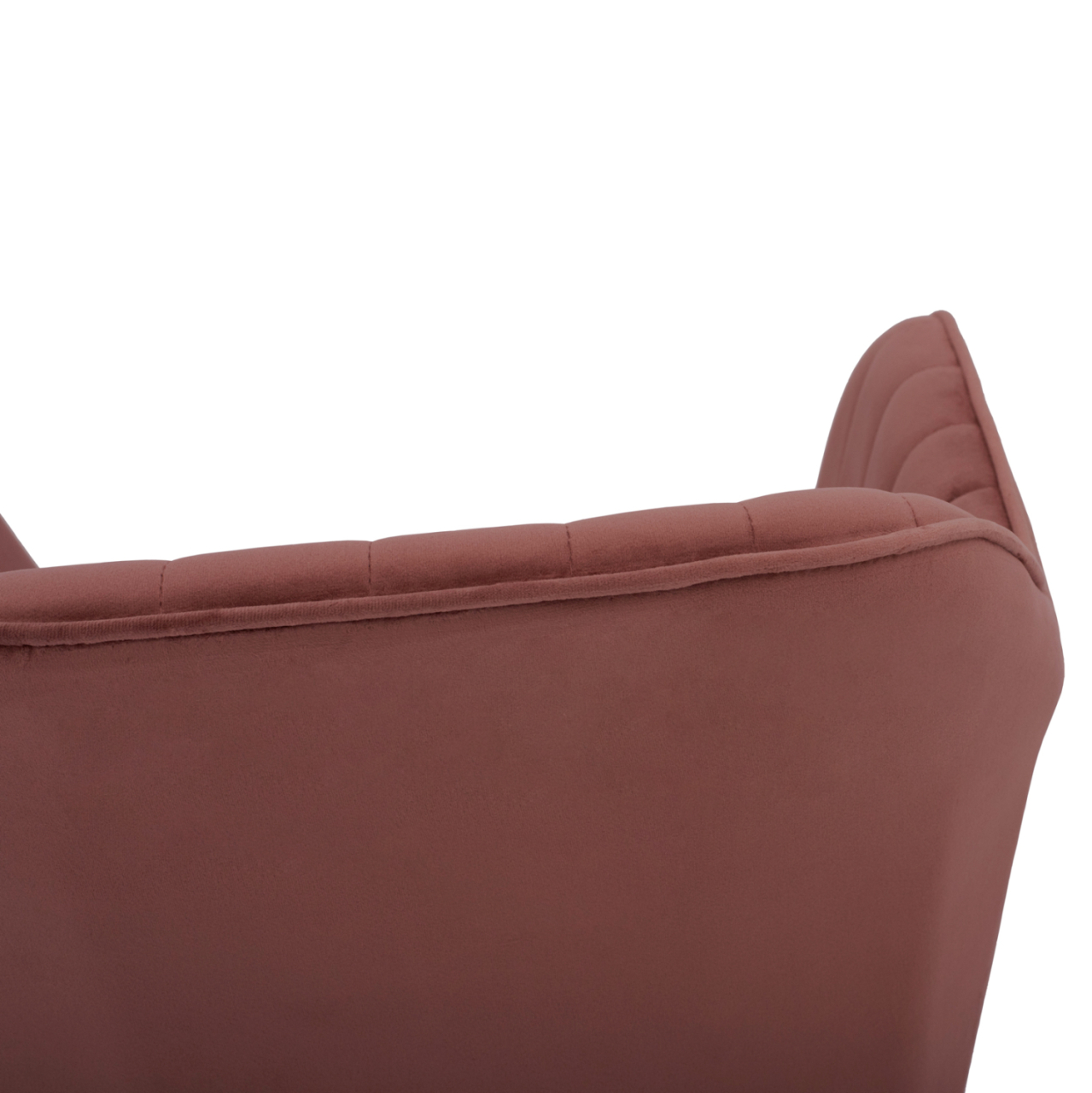 VELVET ARMCHAIR SAWYER IN DUSTY PINK WITH BLACK LEGS HM8523.12 53x60x76cm [8]
