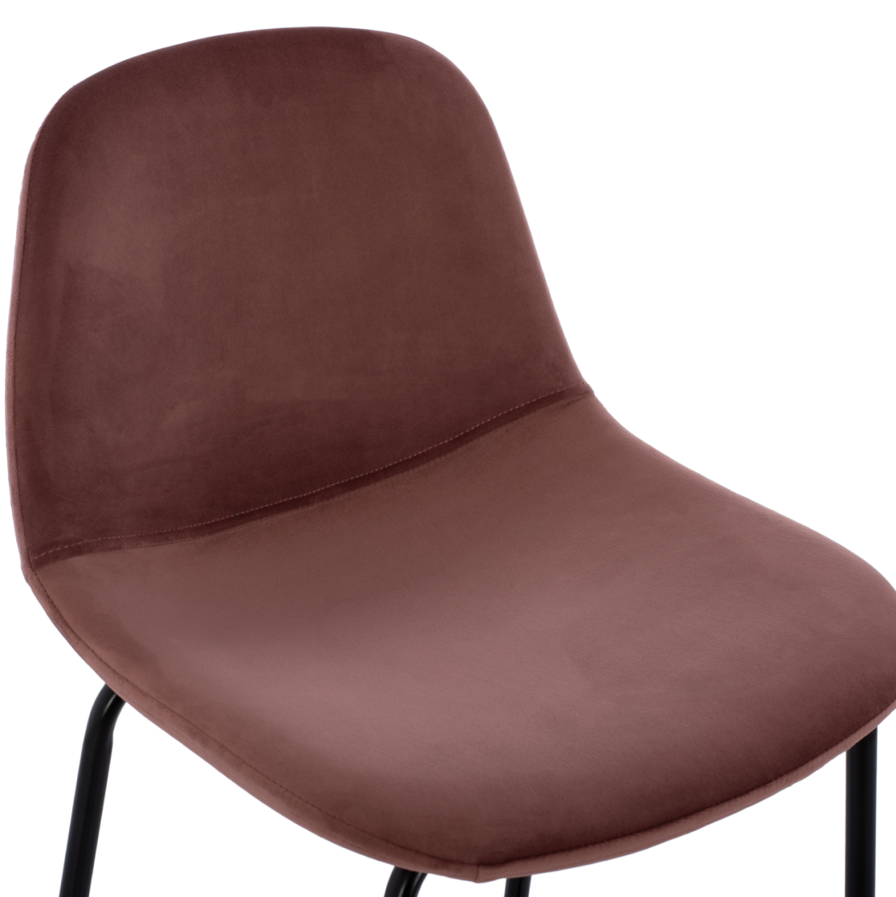 VINCENT STOOL VELVET DUSTY PINK AND METAL FRAME HM8579.12 56,5Χ47Χ106 cm. [7]