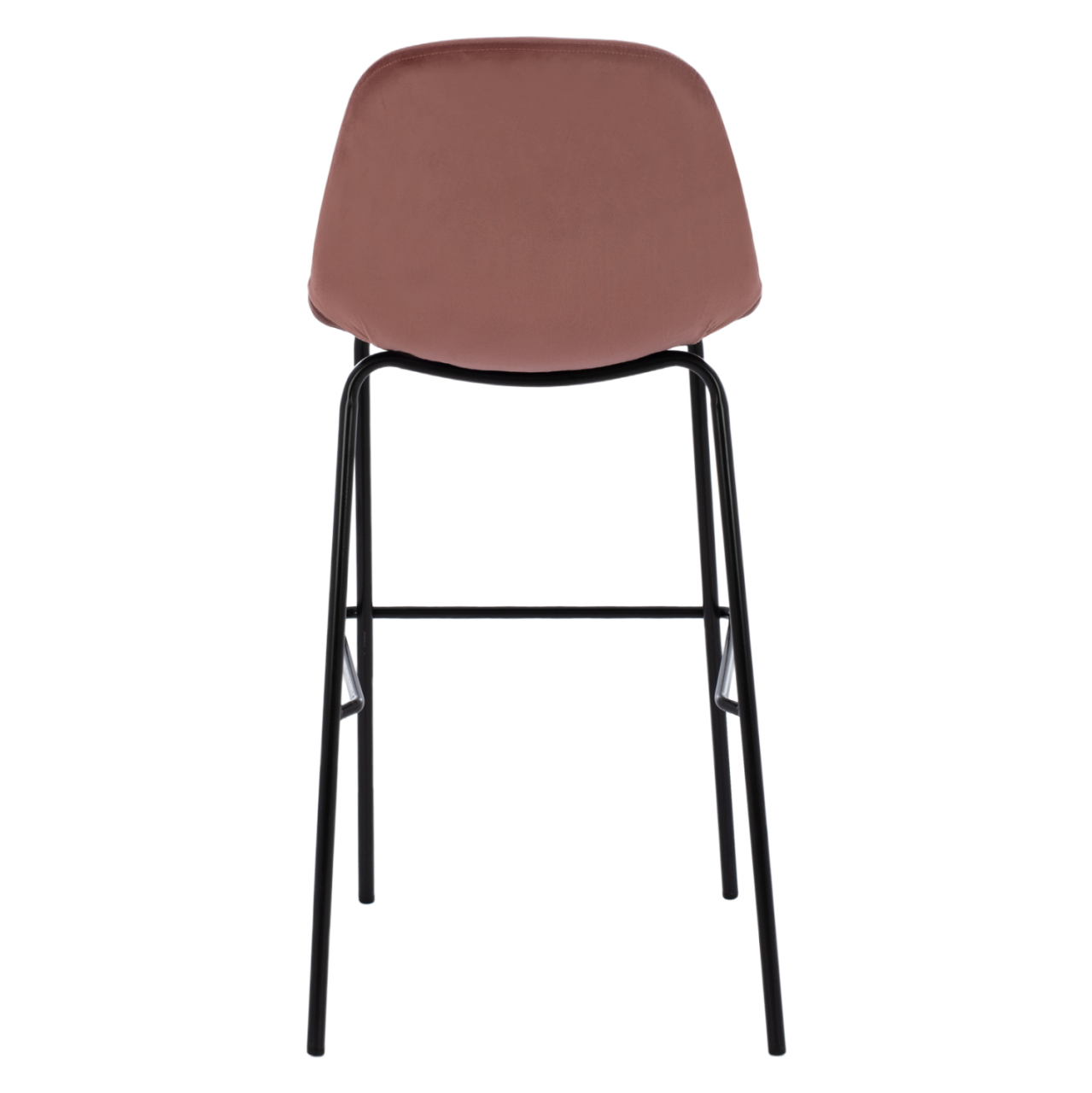 VINCENT STOOL VELVET DUSTY PINK AND METAL FRAME HM8579.12 56,5Χ47Χ106 cm. [6]