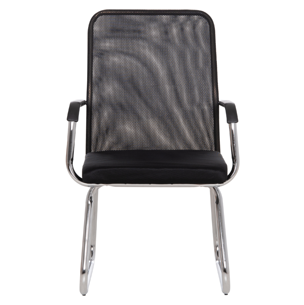 VISITOR'S CHAIR STED HM1232.01 BLACK MESH--CHROMED LEGS/ARMS 55x59x89Hcm [3]