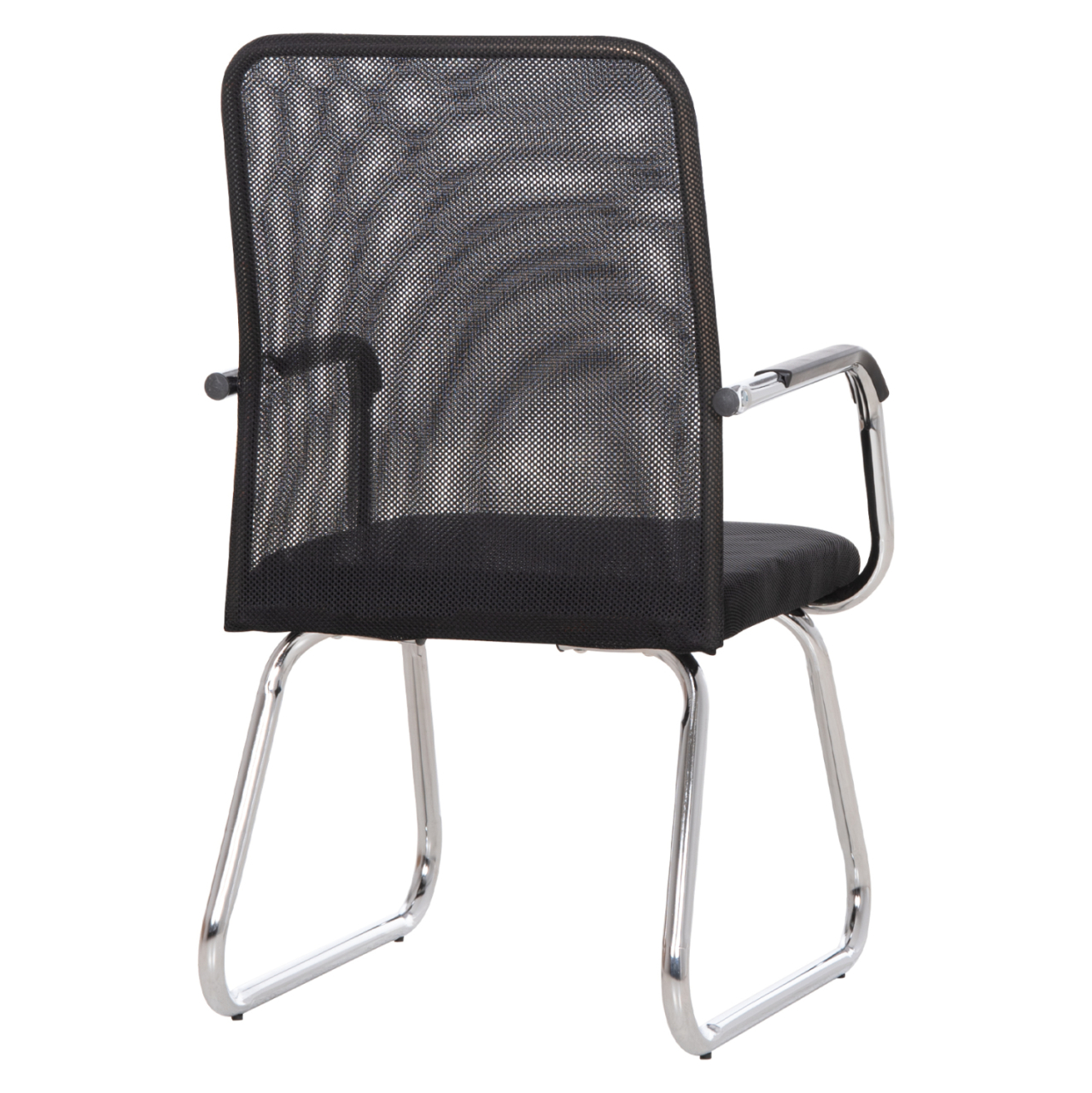 VISITOR'S CHAIR STED HM1232.01 BLACK MESH--CHROMED LEGS/ARMS 55x59x89Hcm [5]