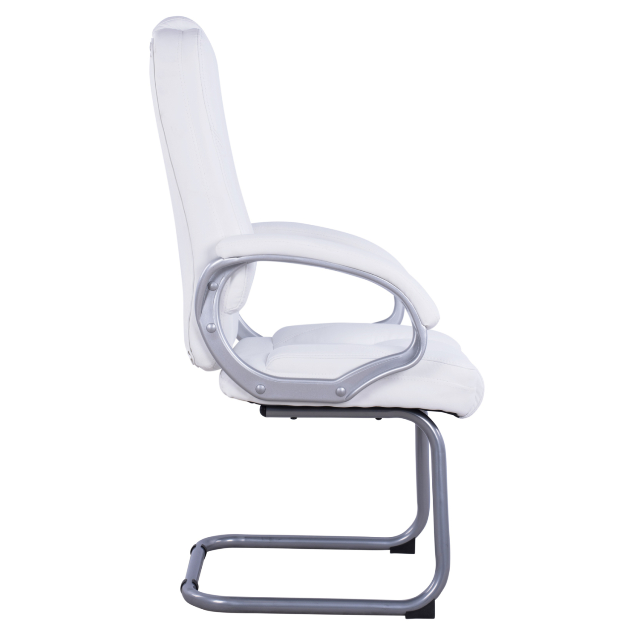 Visitor's chair with white PU Sora HM1144.02 63x67x112 cm [4]