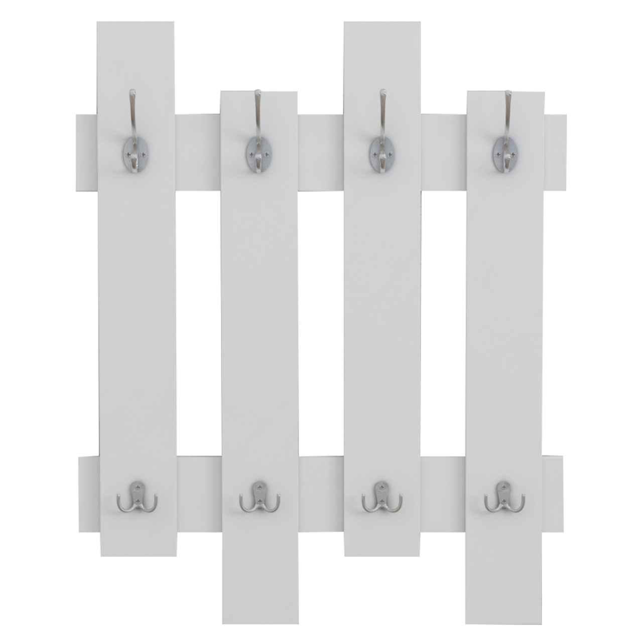 WALL COAT HANGER WESSON HM8940.11 MELAMINE IN WHITE 64x4x79Hcm. [3]