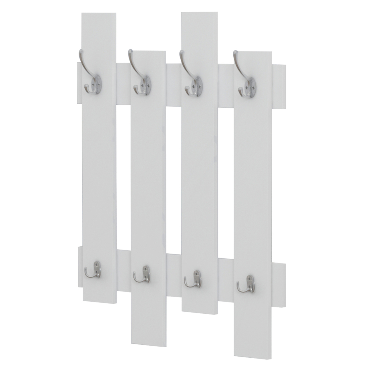WALL COAT HANGER WESSON HM8940.11 MELAMINE IN WHITE 64x4x79Hcm. [4]