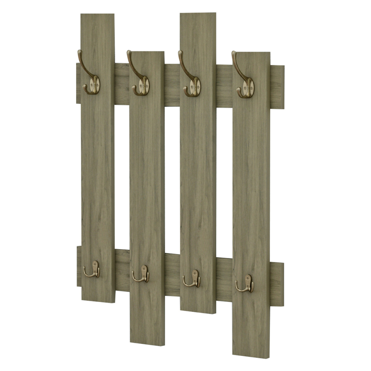 WALL COAT HANGER WESSON HM8940.12 MELAMINE IN OLIVE GREEN 64x4x79Hcm. [4]