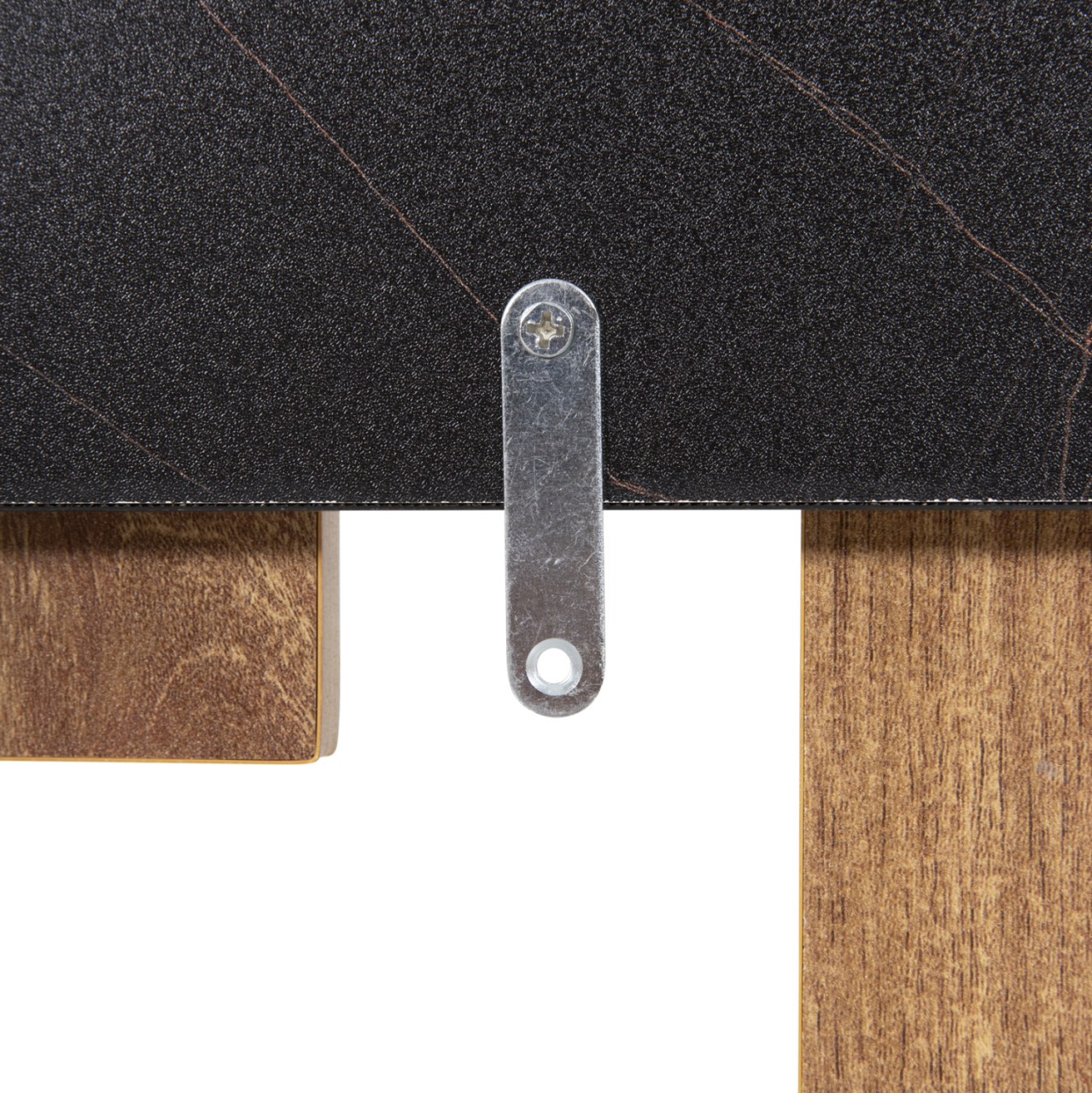 WALL COAT HANGER WESSON HM8940.15 MELAMINE IN BLACK MARBLE and NATURAL 64x4x79Hcm. [6]