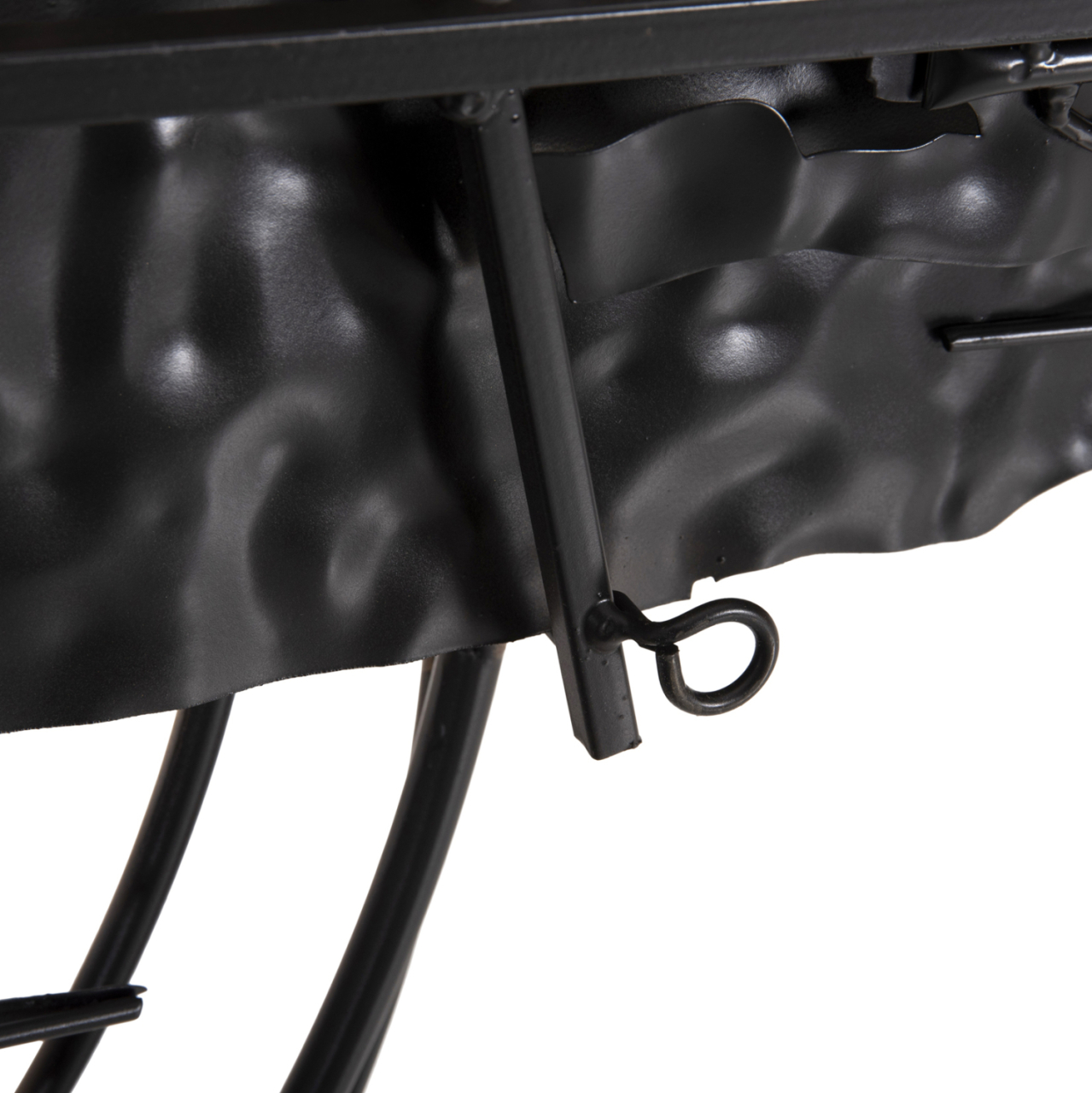 WALL DECOR HM4196 METAL IN BLACK-ANTHRACITE-GOLD 144x63,5Hcm. [8]