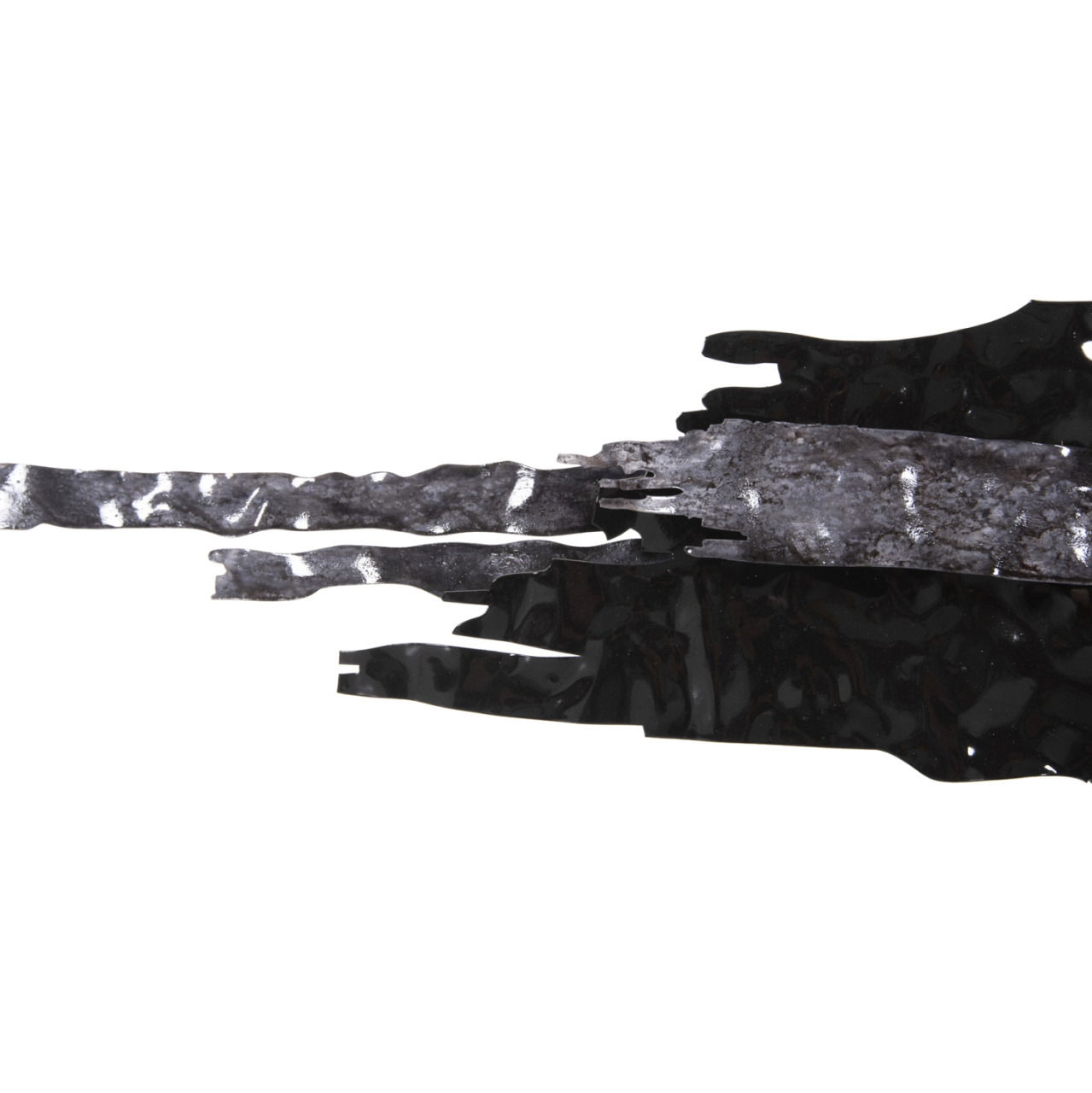 WALL DECOR HM4196 METAL IN BLACK-ANTHRACITE-GOLD 144x63,5Hcm. [6]