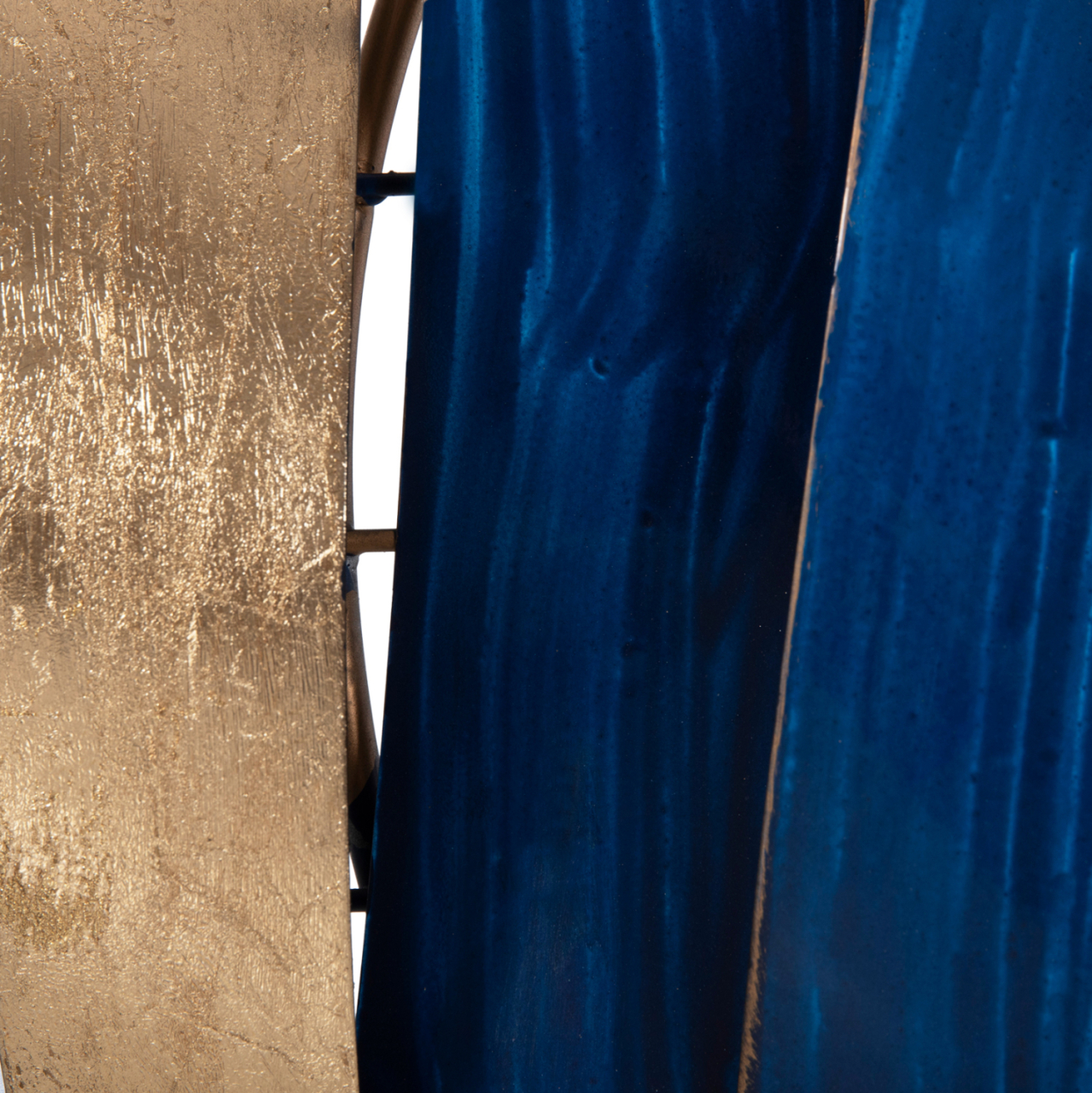 WALL DECOR HM4205 METAL IN BLUE - GOLD 90,5x50Hcm. [5]