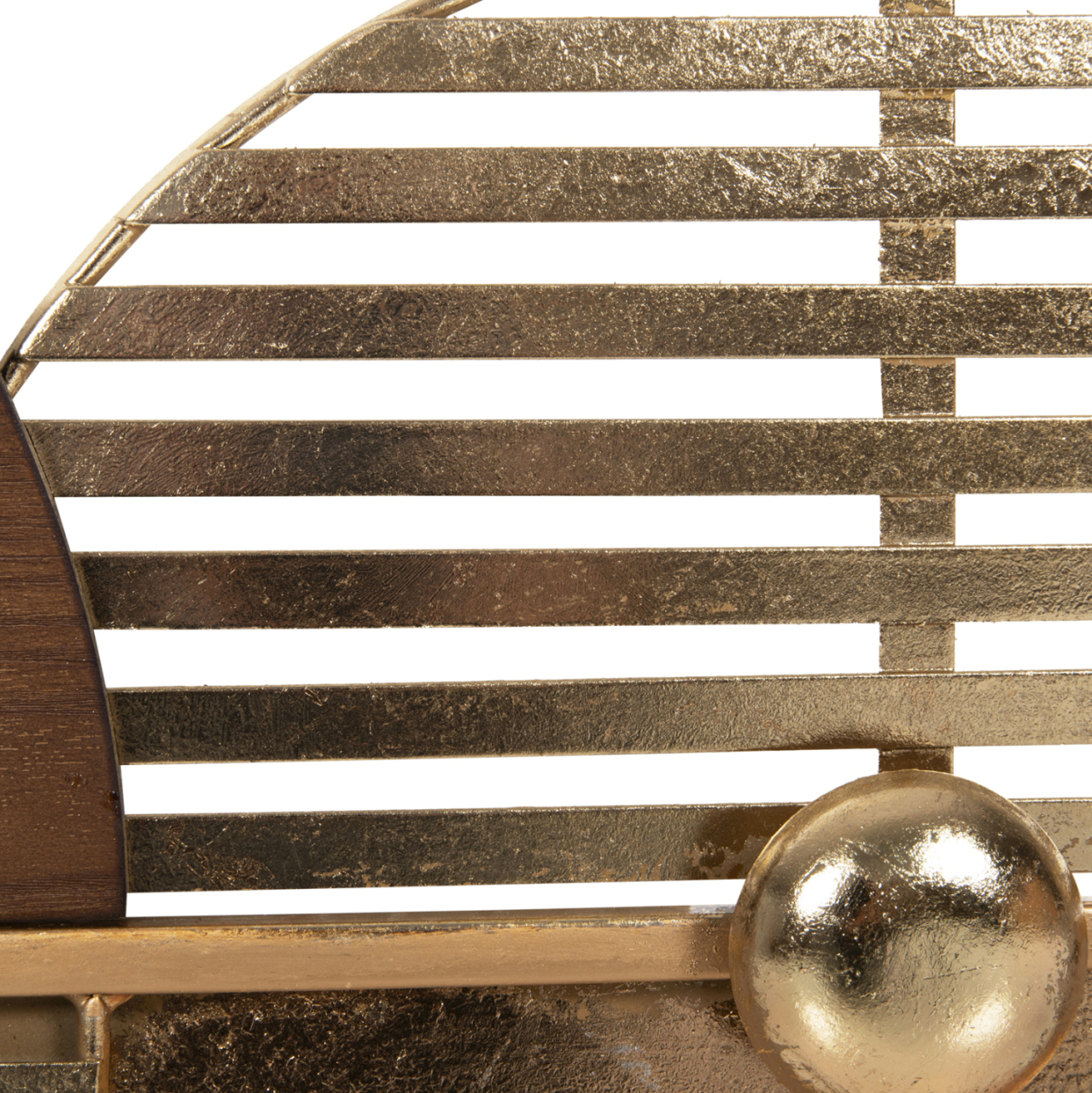WALL DECOR HM4210 METAL IN BROWN-GOLD 125x39Hcm. [4]