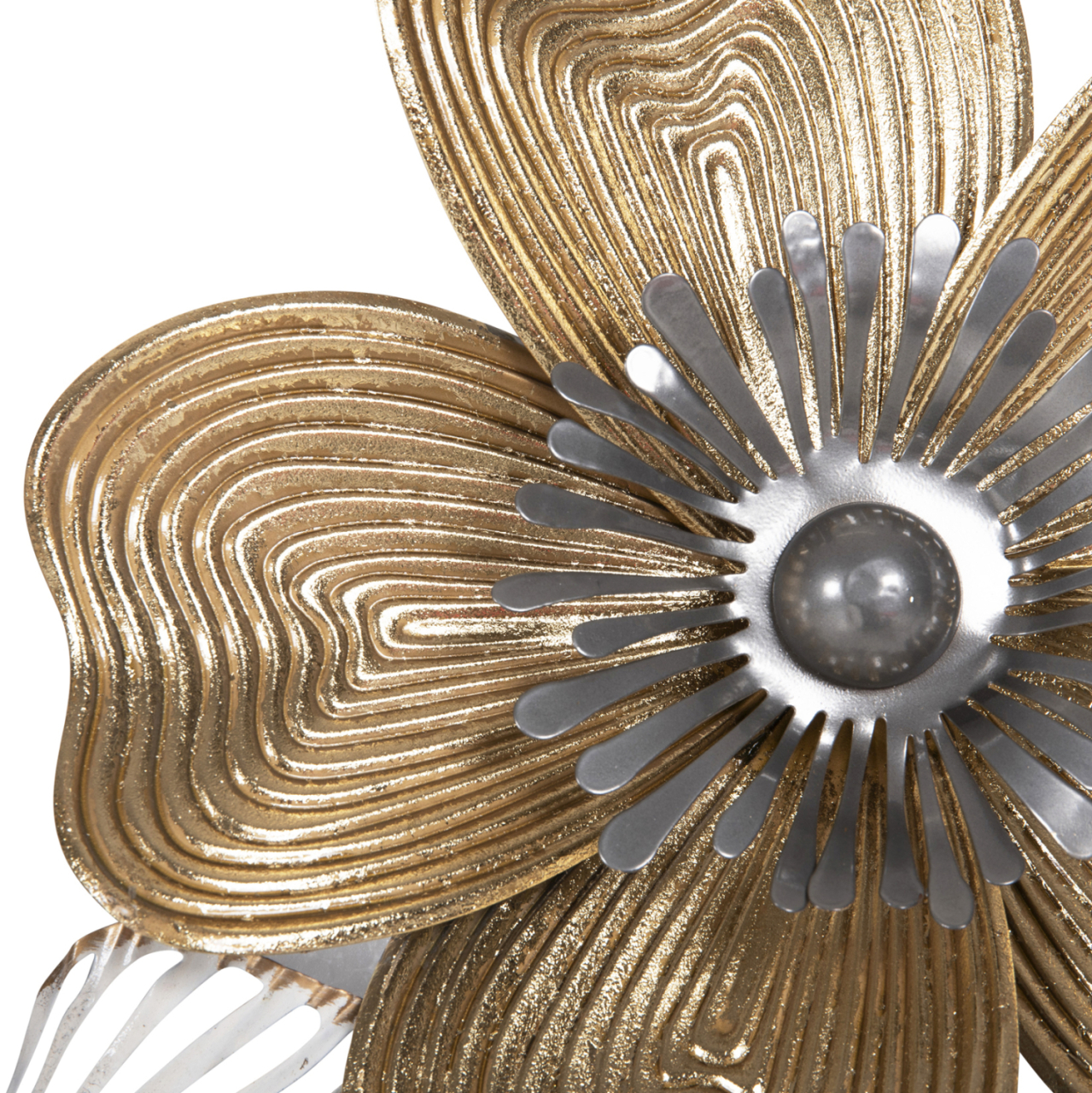 WALL DECOR HM4214 METAL IN WHITE-GREY-GOLD 51x7,5x120cm. [5]