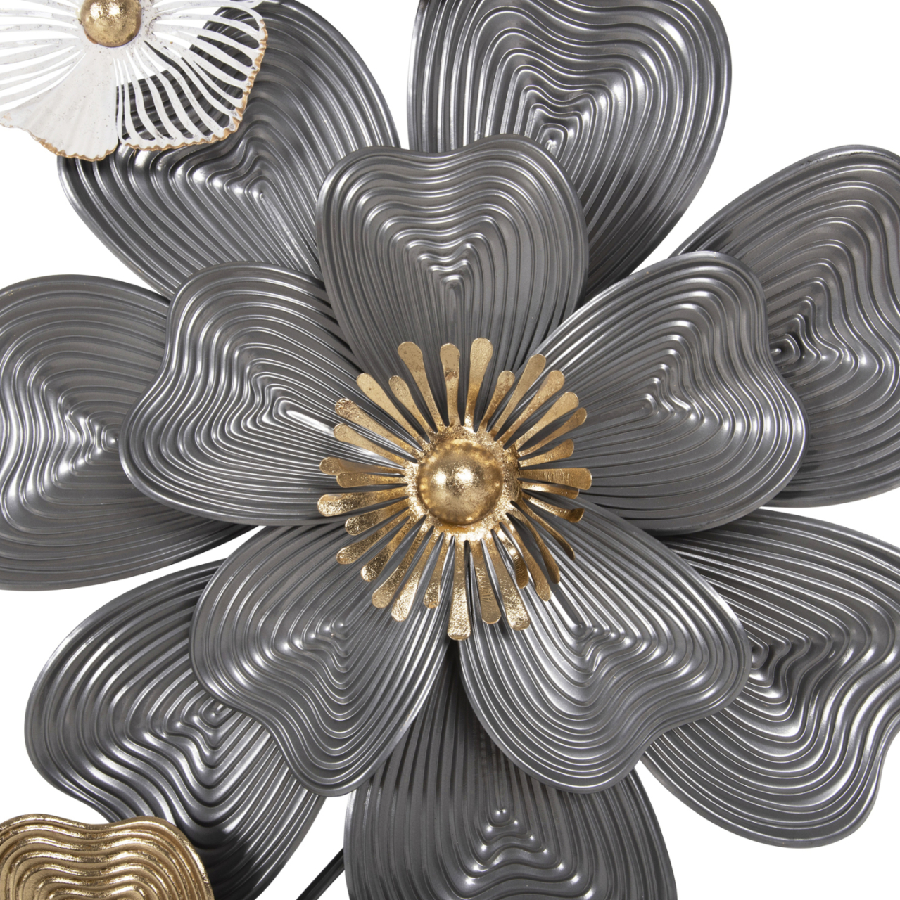 WALL DECOR HM4214 METAL IN WHITE-GREY-GOLD 51x7,5x120cm. [4]