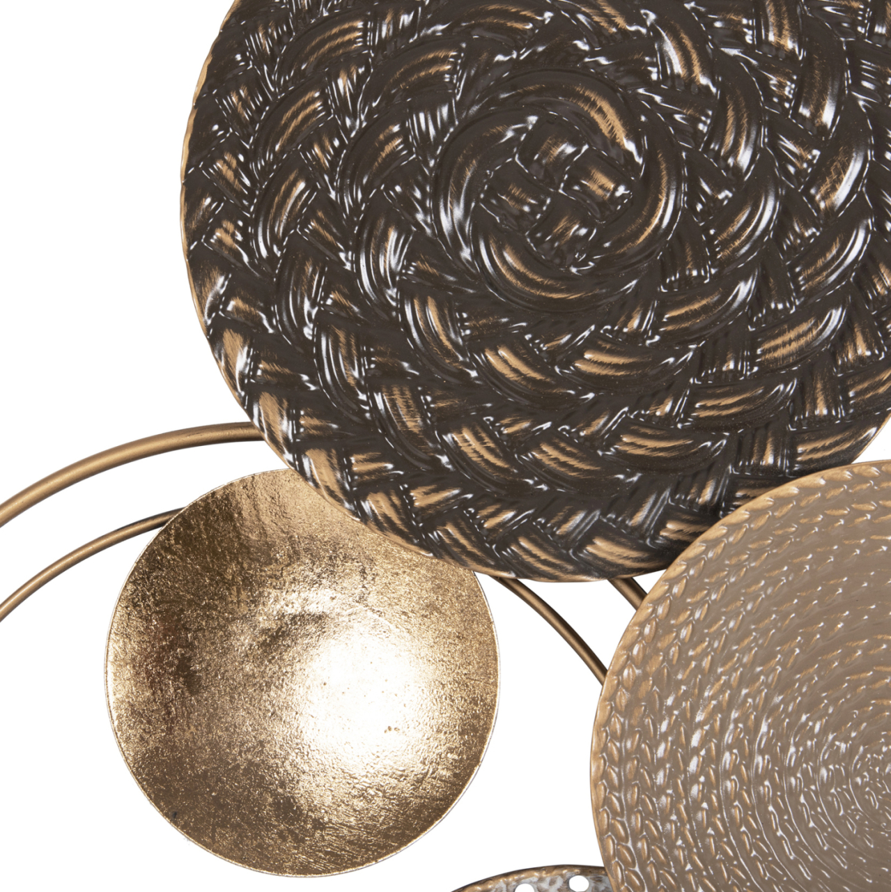 WALL DECOR HM4215 METAL IN EARTH SUBTLE COLORS 60x5x122 cm. [5]