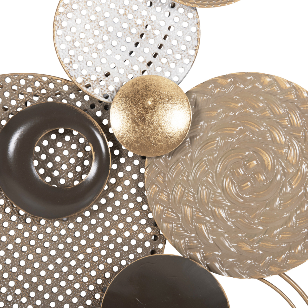 WALL DECOR HM4215 METAL IN EARTH SUBTLE COLORS 60x5x122 cm. [7]