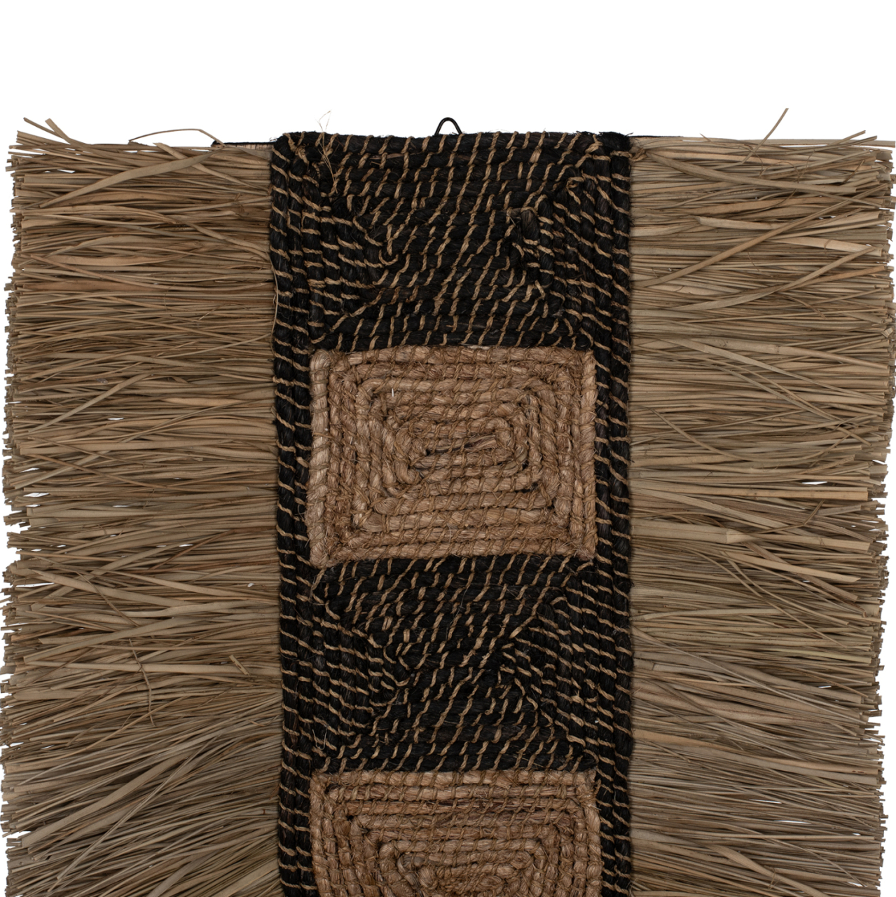 WALL DECOR MADE OF GRASS AND ABACA FIBERS IN NATURAL AND BLACK 46x8x68Hcm.HM7793 [4]