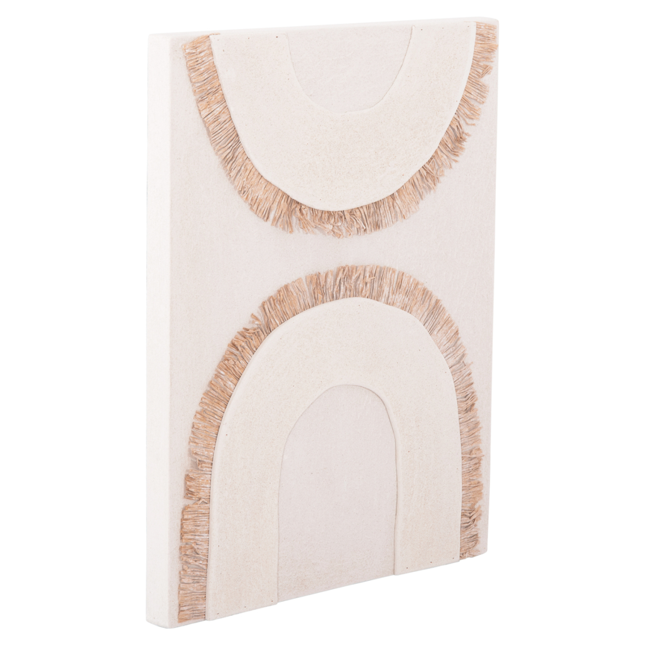WALL DECOR PANEL RECTANGLE SERIES SANTORINI ΗΜ4535 MDF IN OFF WHITE COLOR-DECOR IN BEIGE 48x4.5(thickness)x60Hcm. [3]