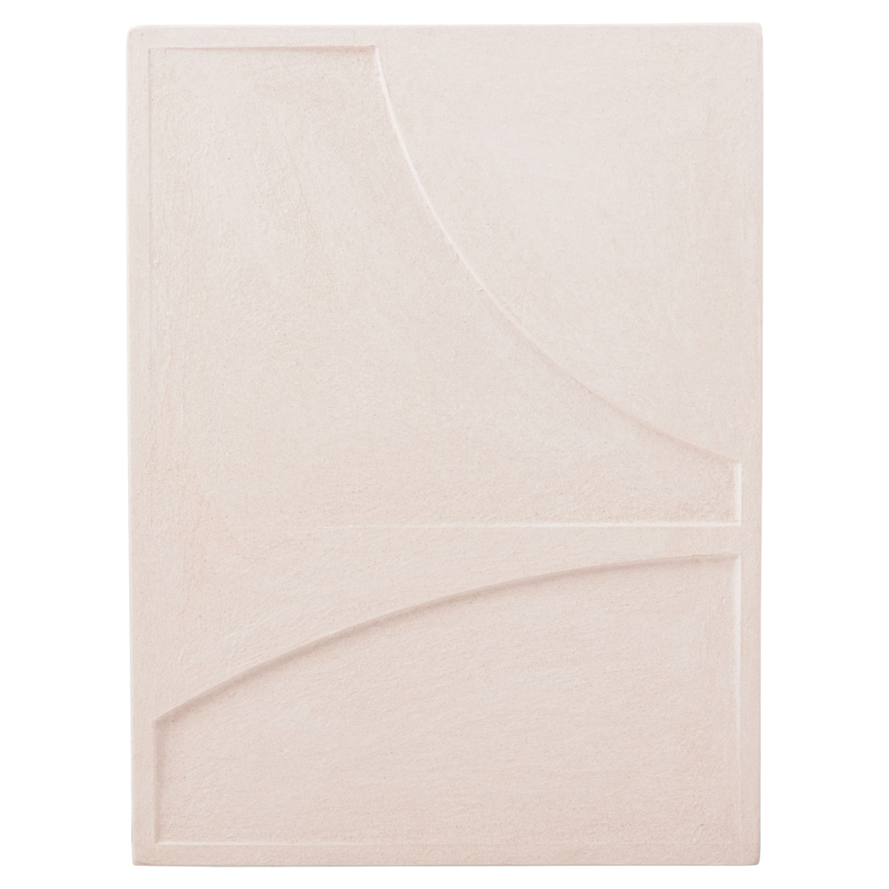 WALL DECOR PANEL RECTANGLE SERIES SANTORINI HM4509 MDF IN OFF-WHITE COLOR 60x4(thickness)x80Hcm. [1]