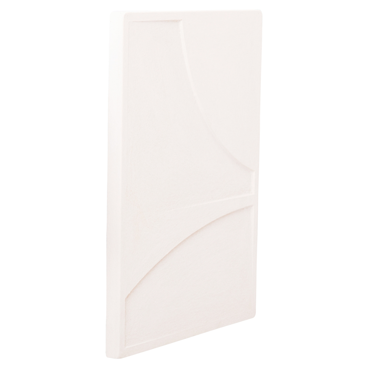 WALL DECOR PANEL RECTANGLE SERIES SANTORINI HM4509 MDF IN OFF-WHITE COLOR 60x4(thickness)x80Hcm. [3]