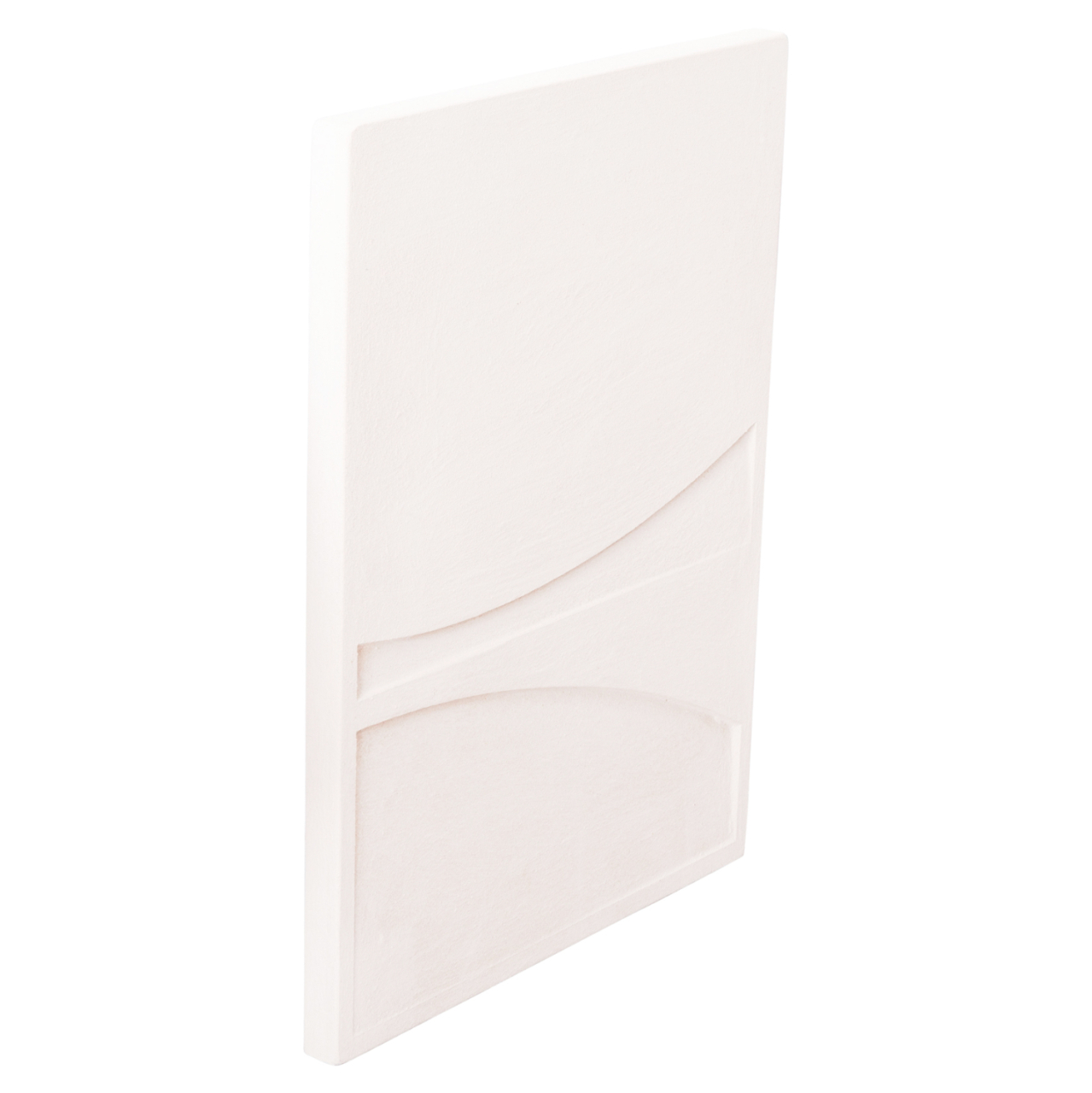 WALL DECOR PANEL RECTANGLE SERIES SANTORINI HM4510 MDF IN OFF-WHITE COLOR 60x4(thickness)x80Hcm. [3]
