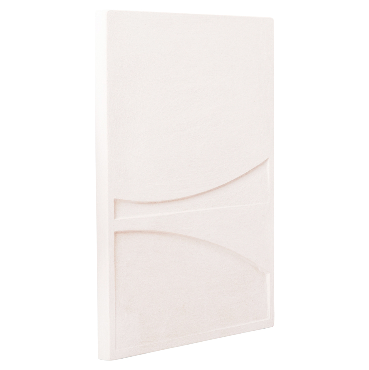 WALL DECOR PANEL RECTANGLE SERIES SANTORINI HM4510 MDF IN OFF-WHITE COLOR 60x4(thickness)x80Hcm. [2]