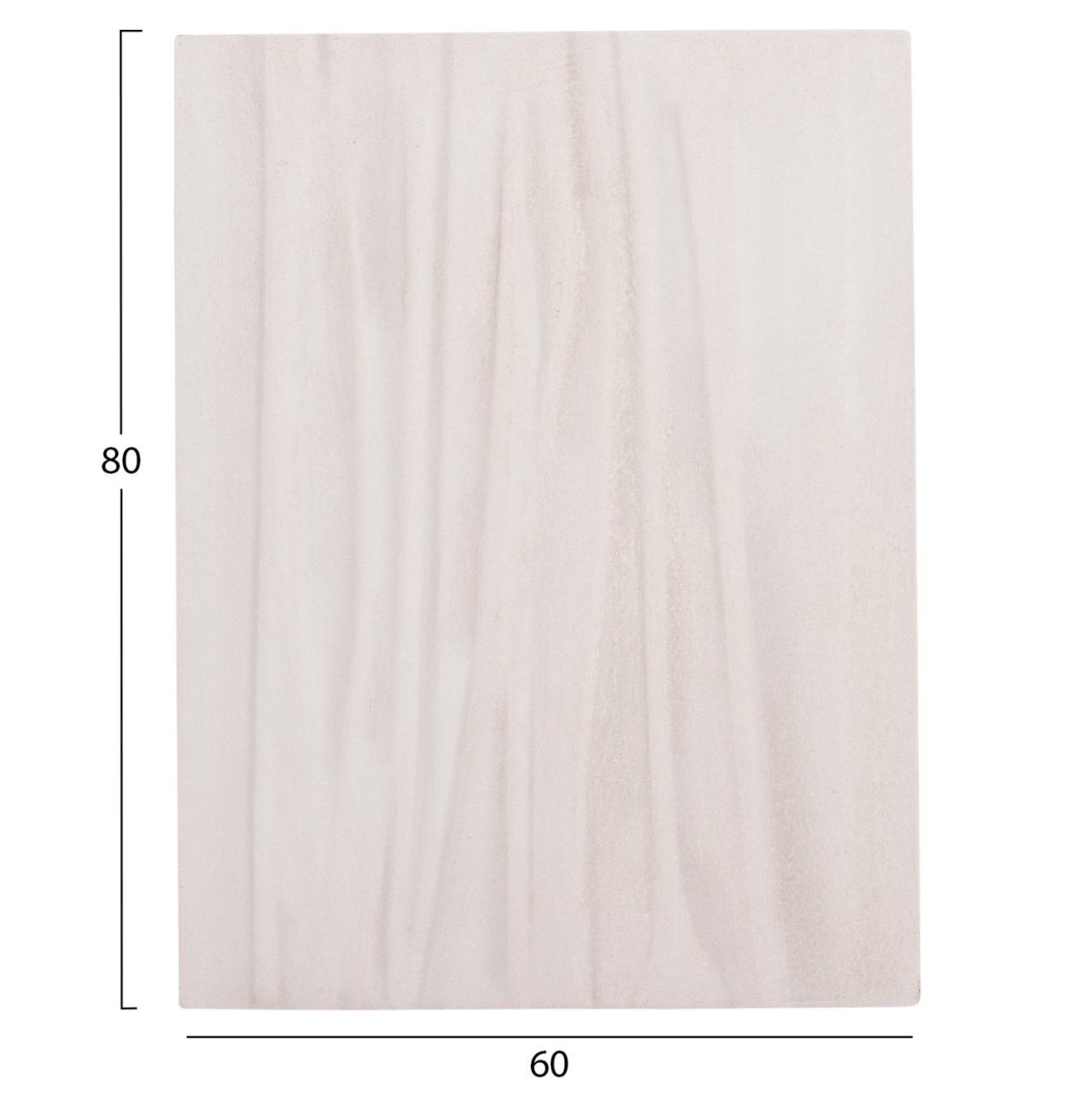 WALL DECOR PANEL RECTANGLE SERIES SANTORINI HM4518 MDF IN OFF-WHITE COLOR 60x4(thickness)x80Hcm. [2]