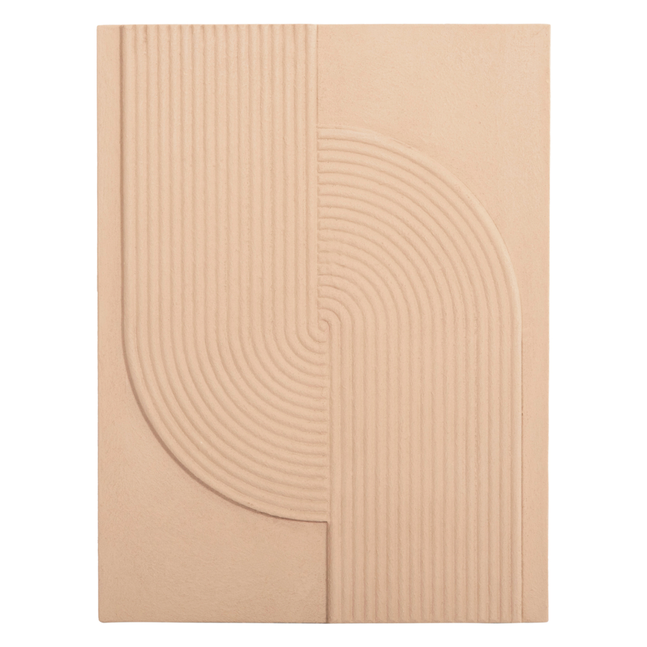 WALL DECOR PANEL RECTANGLE SERIES SANTORINI HM4521 MDF IN BEIGE COLOR 60x4(thickness)x80Hcm. [1]